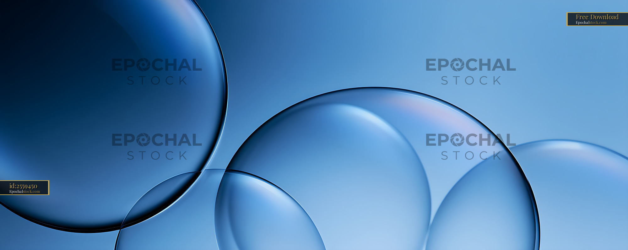Watermarked full-resolution preview of Blue abstract spheres and layered circular forms