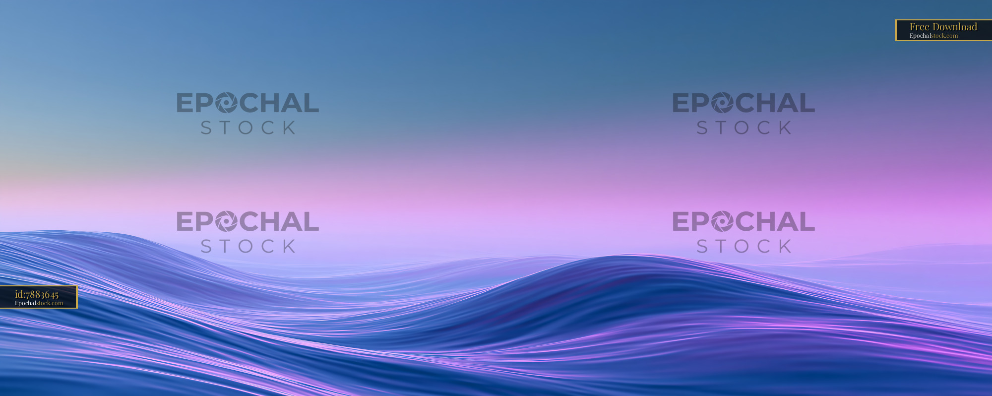 Watermarked full-resolution preview of Blue and purple flowing wave background