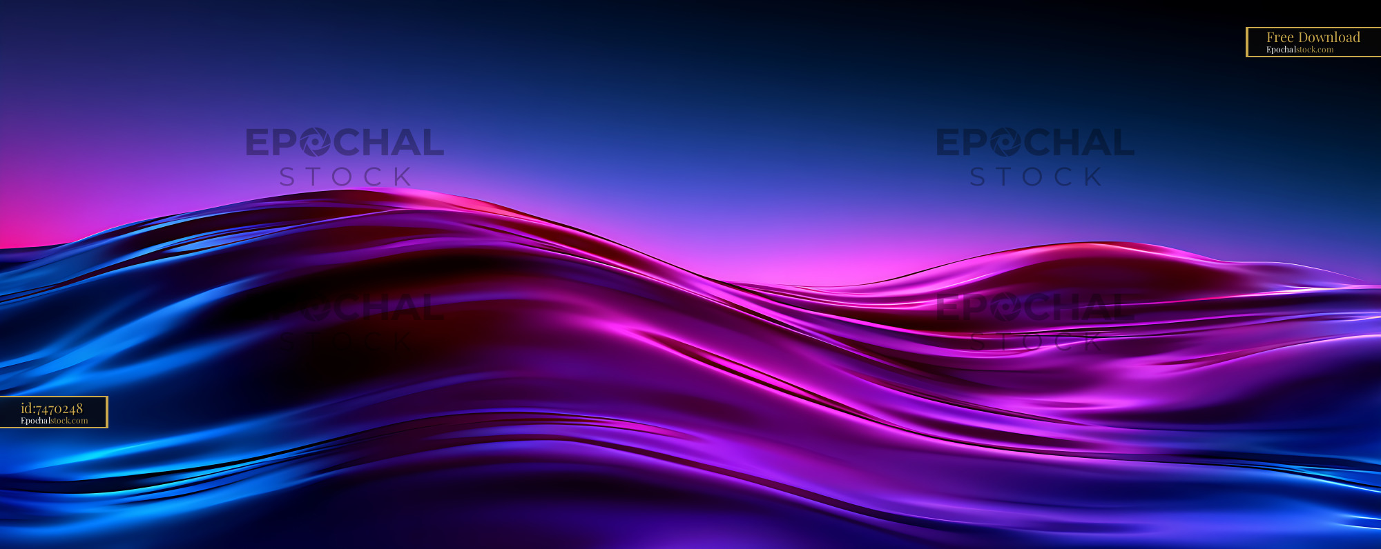 Watermarked full-resolution preview of Neon blue and magenta abstract wave background