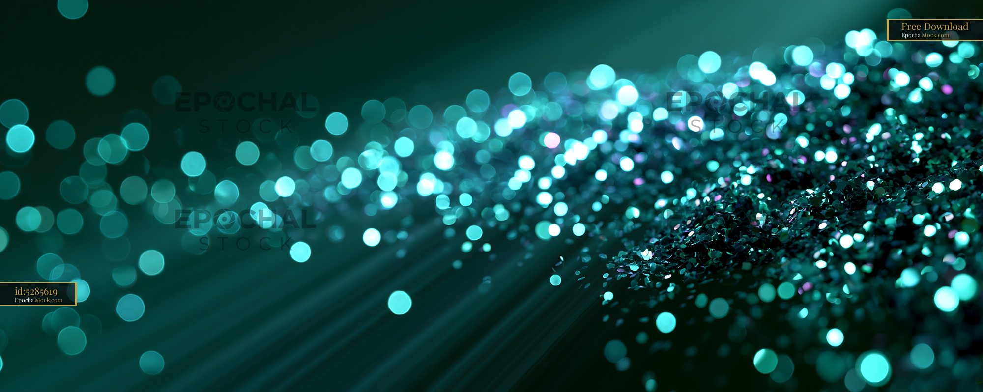 Watermarked full-resolution preview of Bright teal glitter with sparkle effect on dark background