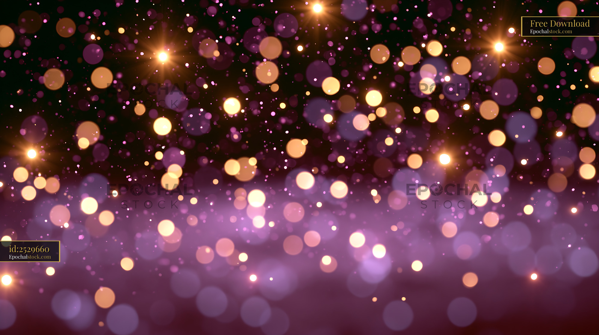 Background With Purple Bokeh Lights Sparkling and Glowing Softly - stock photo