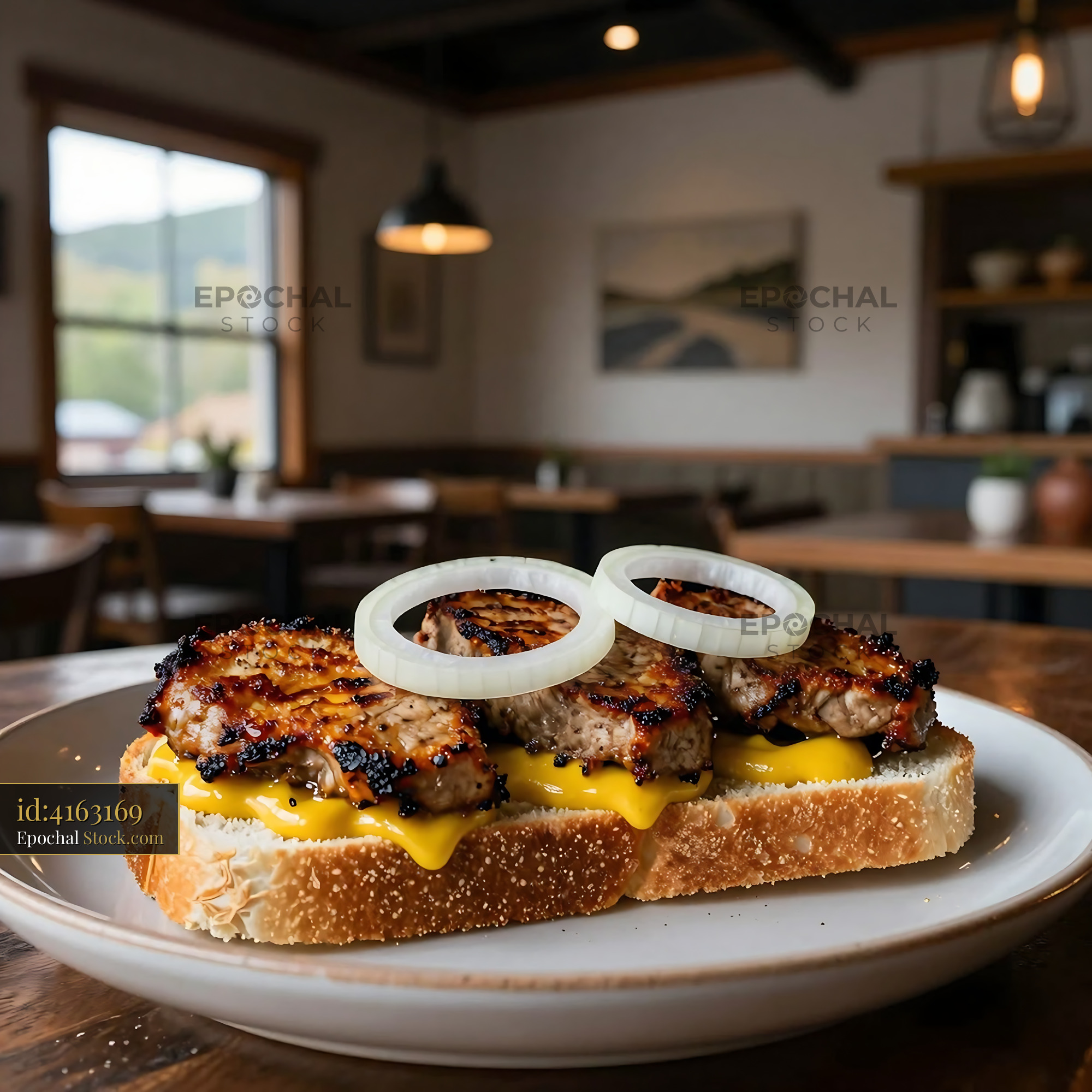 Livermush Sandwich with Caramelized Patties - stock photo