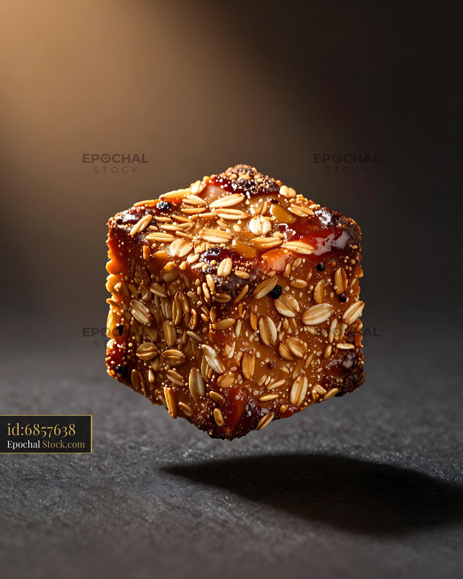 Almond-Crusted Gourmet Candy with Glossy Glaze - stock photo