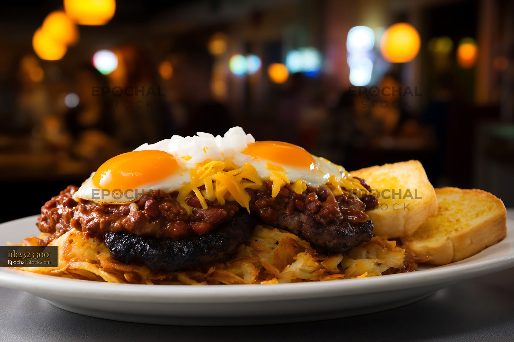 St. Louis Slinger with Hash Browns - stock photo