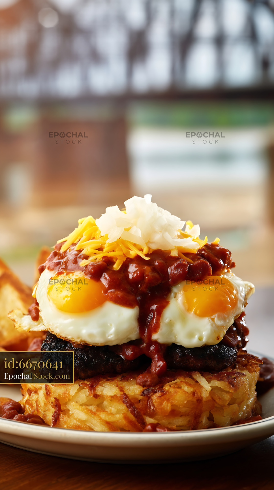 St. Louis Slinger: Gourmet Brunch Stack - stock photo