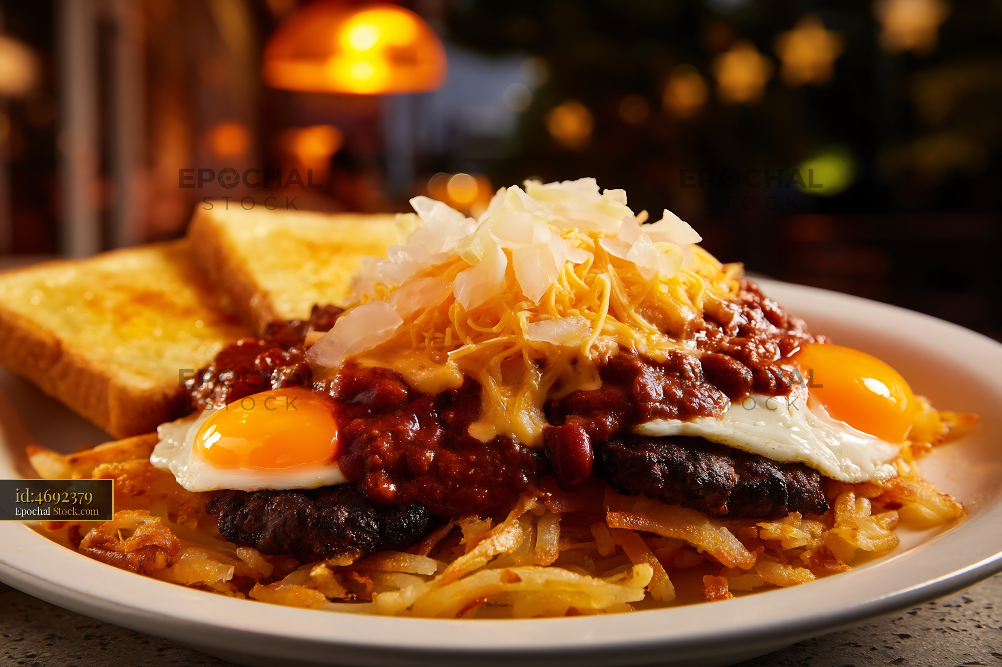 St. Louis Slinger: Iconic Breakfast Hash Brown Dish - stock photo