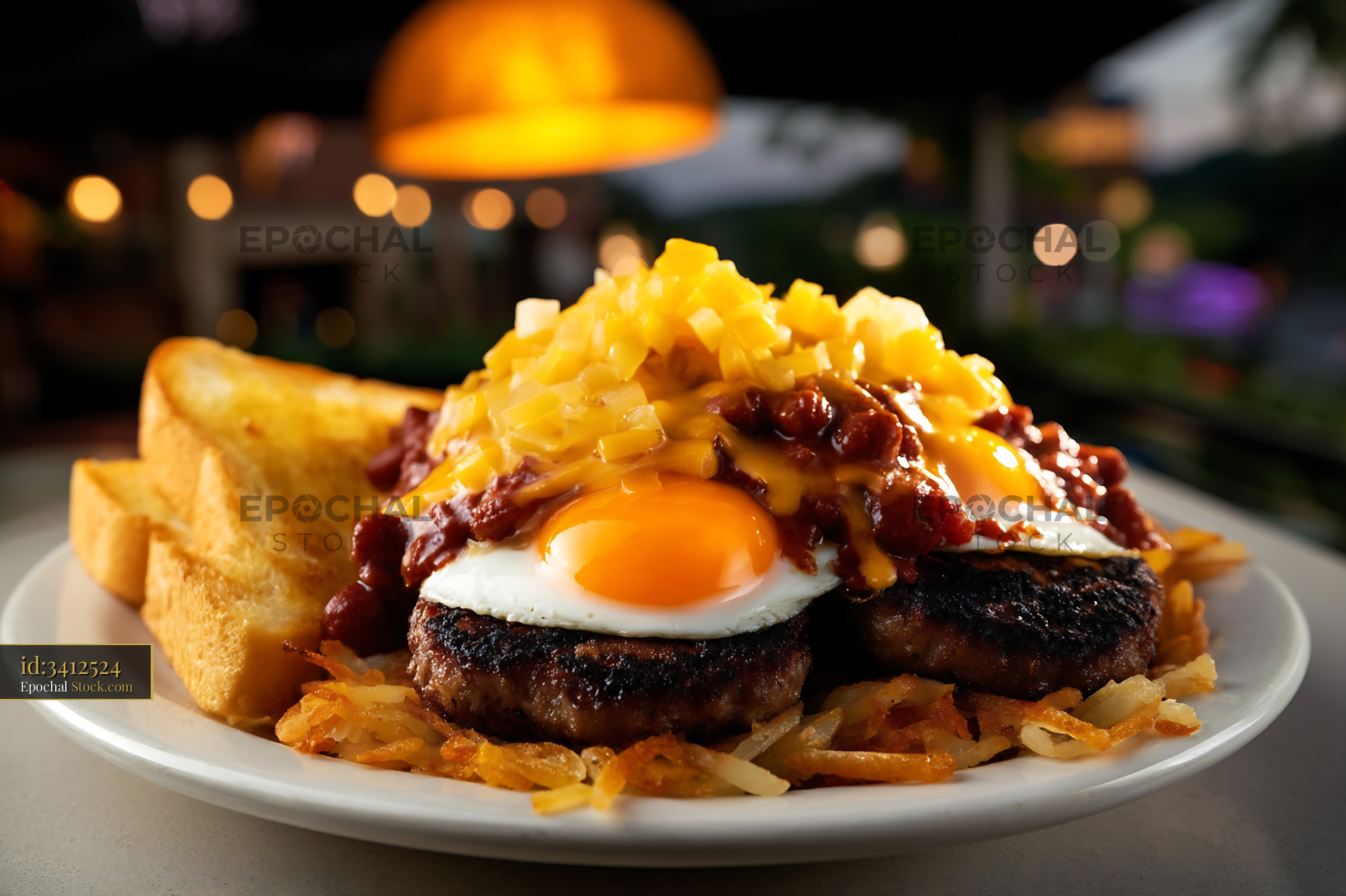 St. Louis Slinger: Gourmet Burger & Fries - stock photo