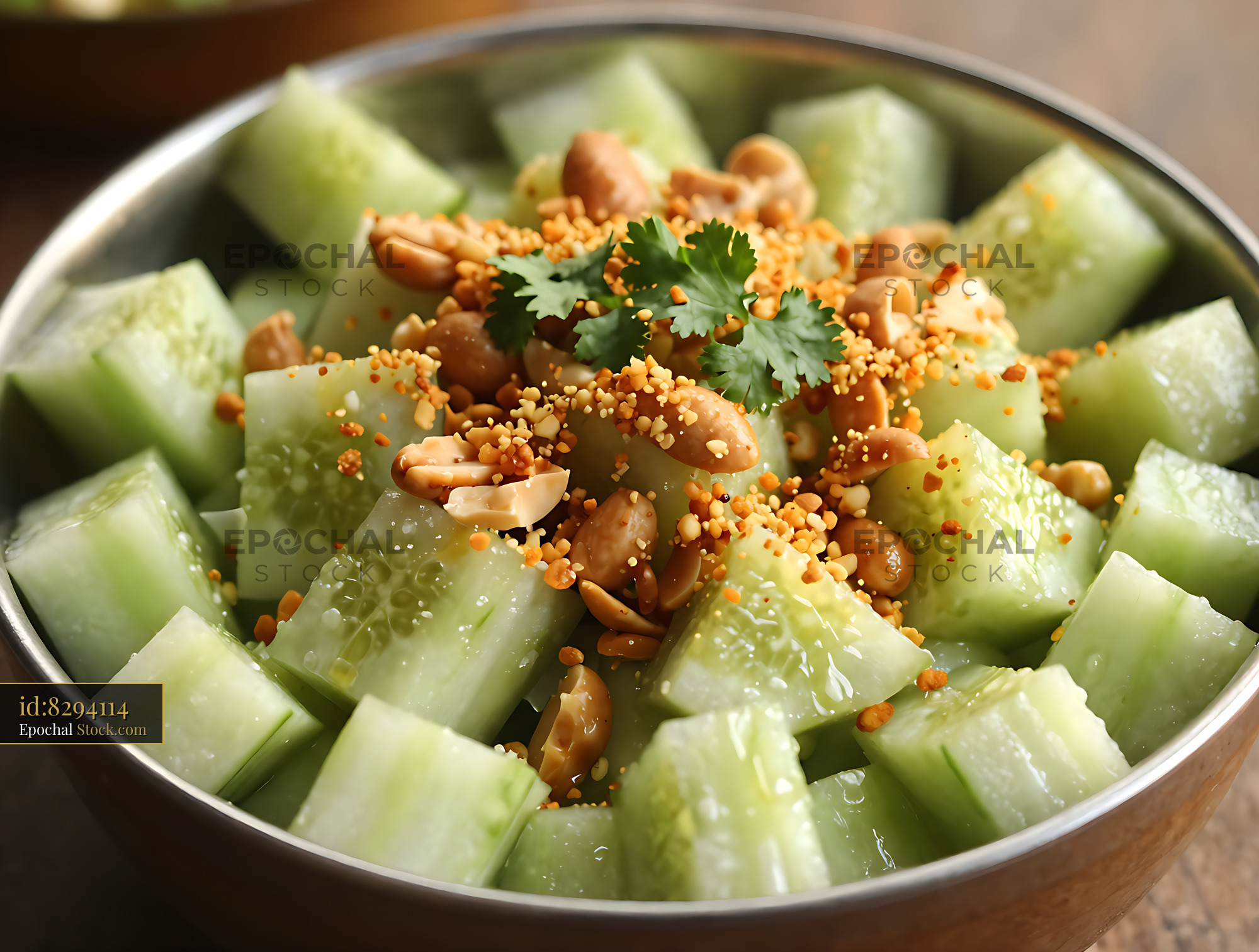 Kakdi Koshimbir: Traditional Cucumber Salad - stock photo