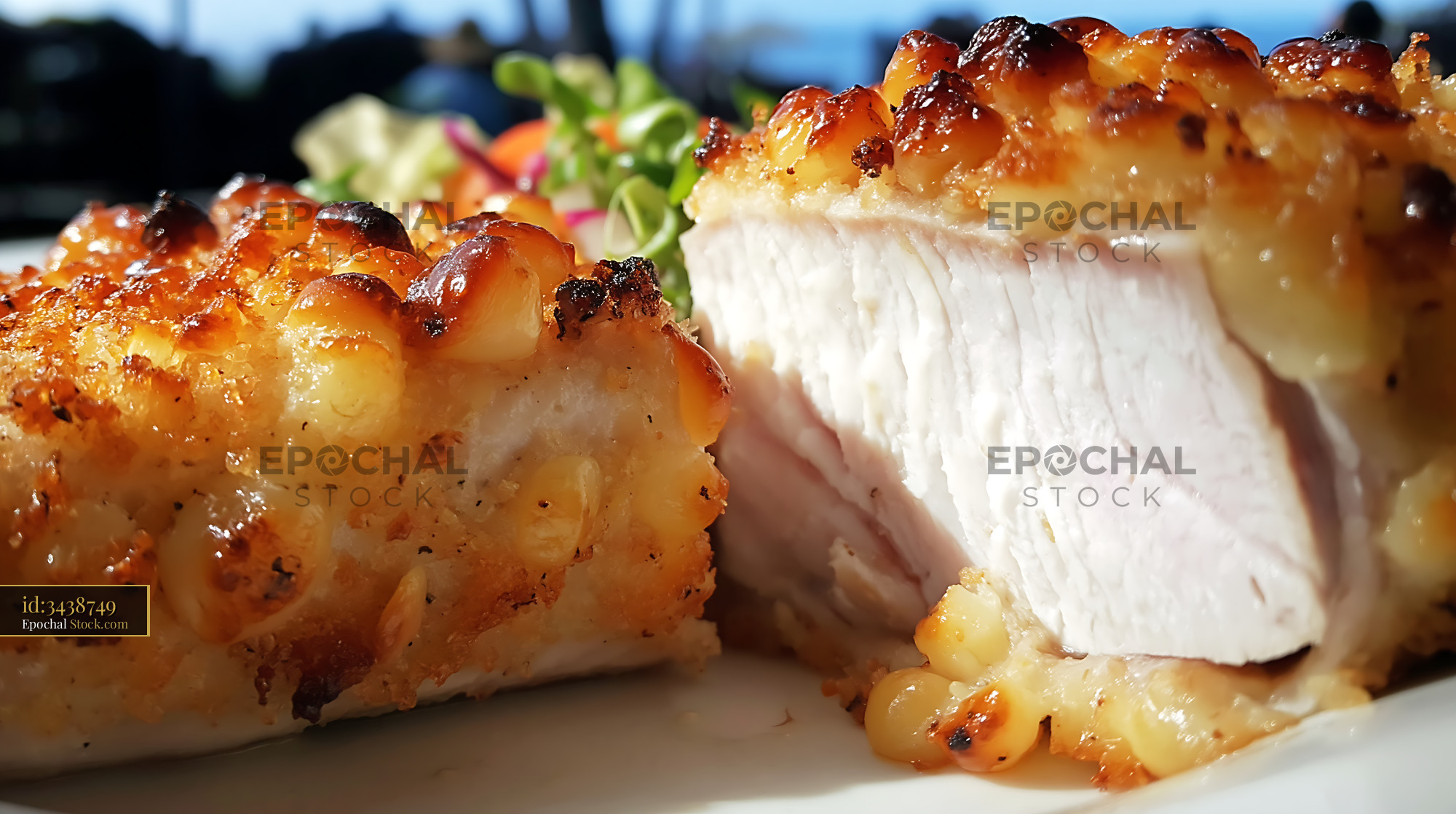 Roasted Duck Breast with Crispy Golden Skin - stock photo