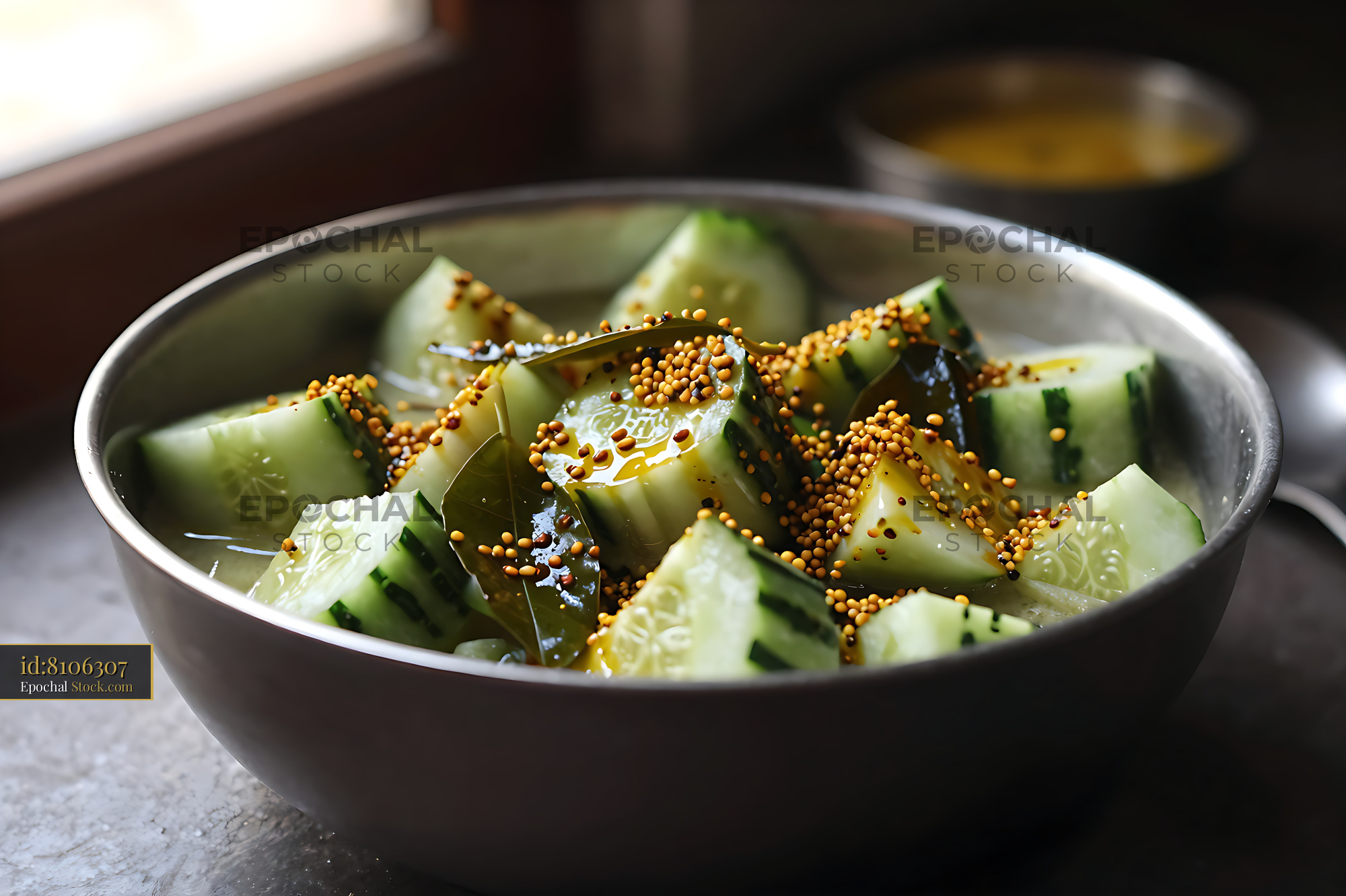 Kakdi Koshimbir: Traditional Cucumber Salad - stock photo