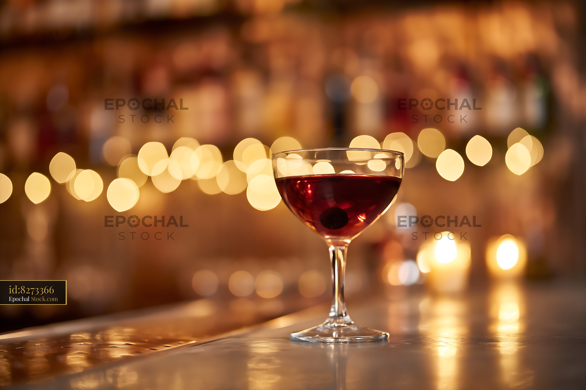 Bushwick Cocktail Served in Coupe Glass - stock photo