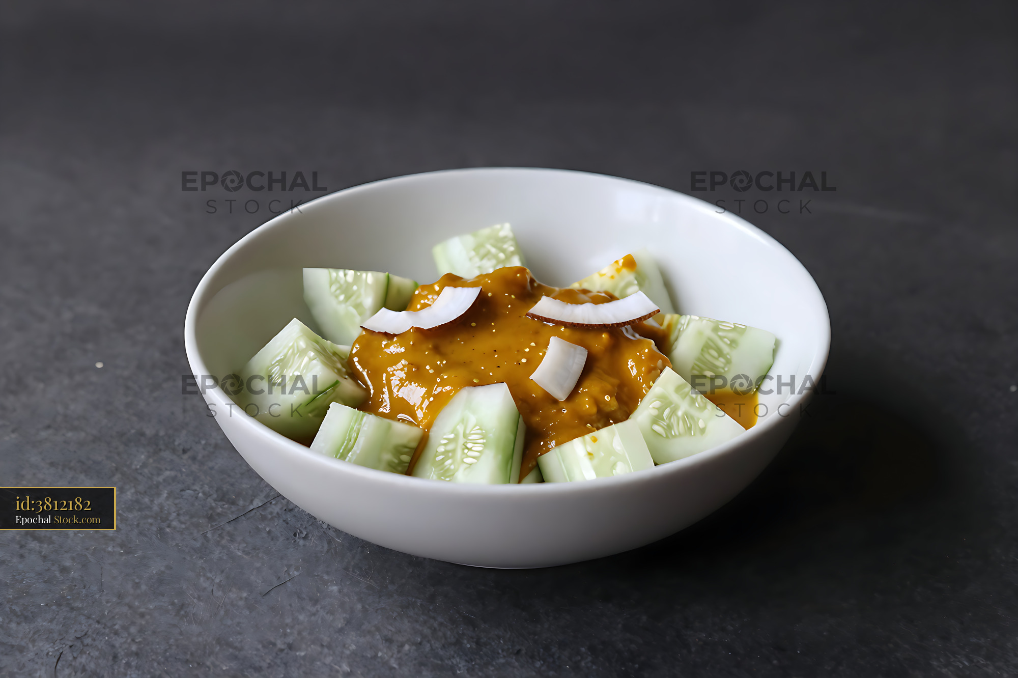 Kakdi Koshimbir: Traditional Cucumber Salad - stock photo