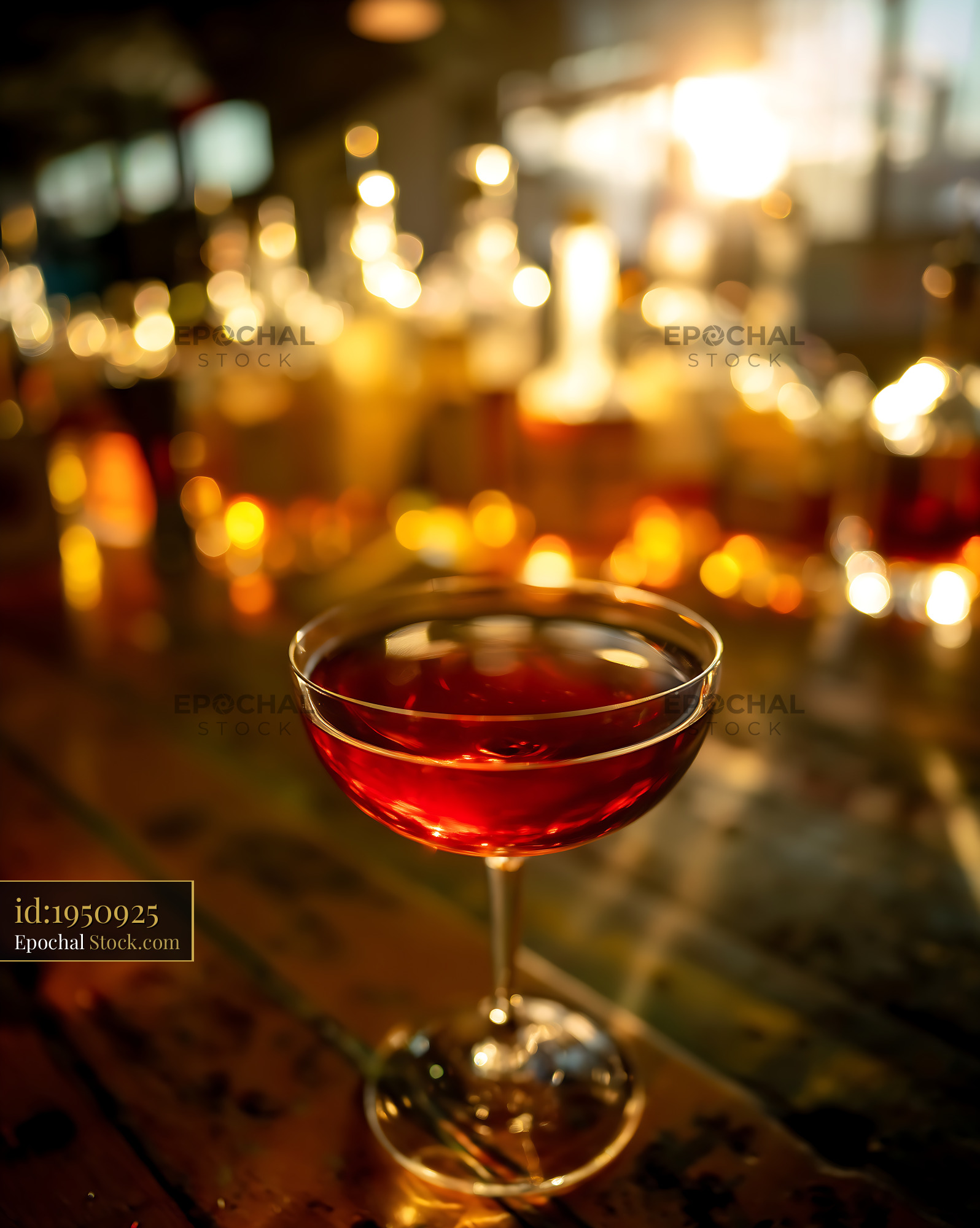 Bushwick Cocktail in Evening Ambiance - stock photo