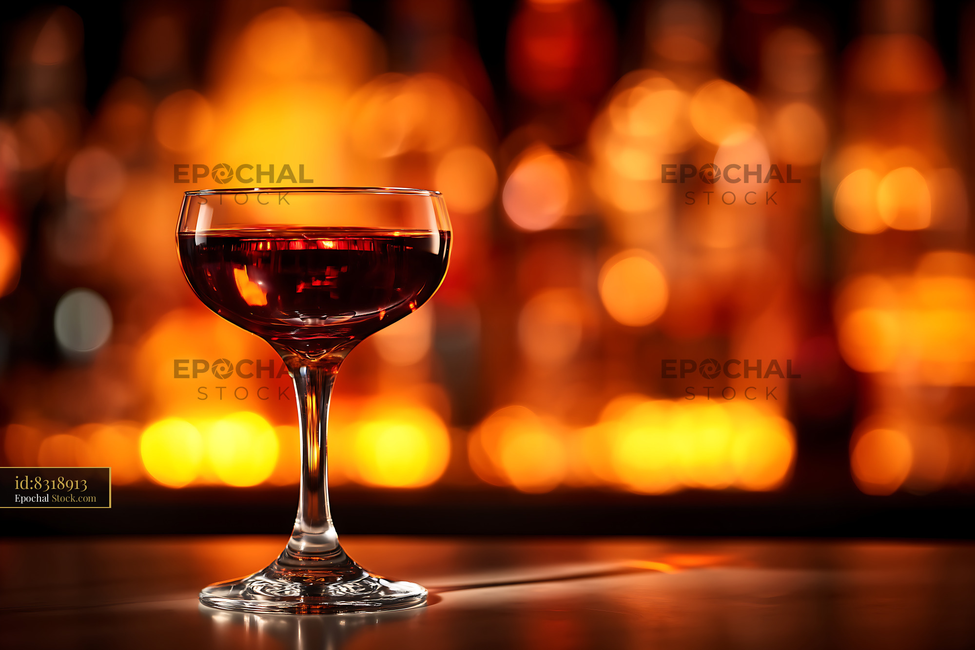 Bushwick Cocktail Served in Coupe Glass - stock photo