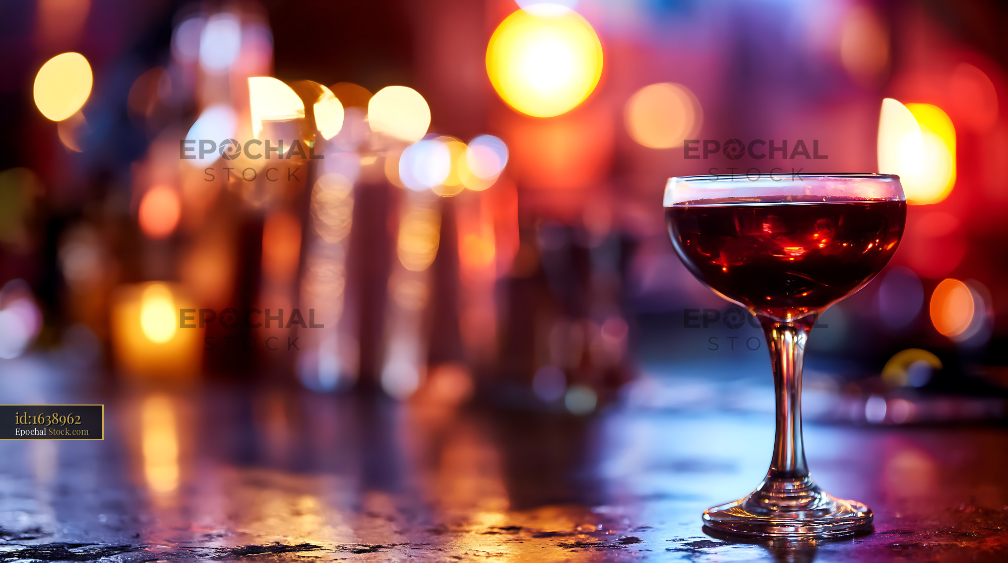 Bushwick Cocktail at Elegant Evening Bar - stock photo