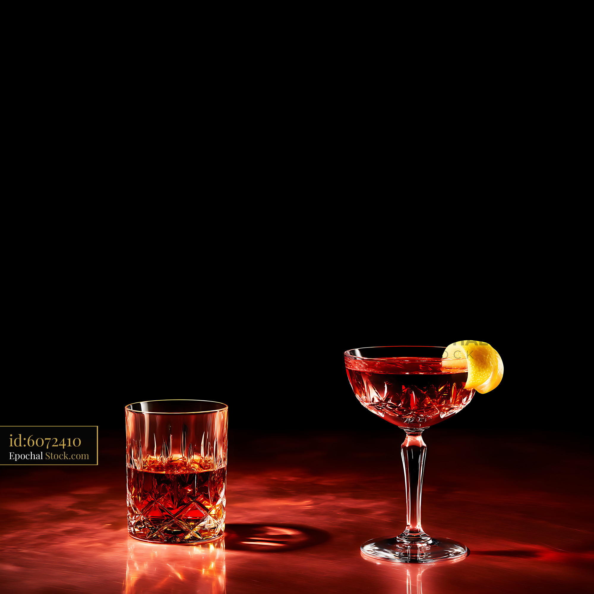 Saratoga Cocktail with Whiskey Pairing - stock photo