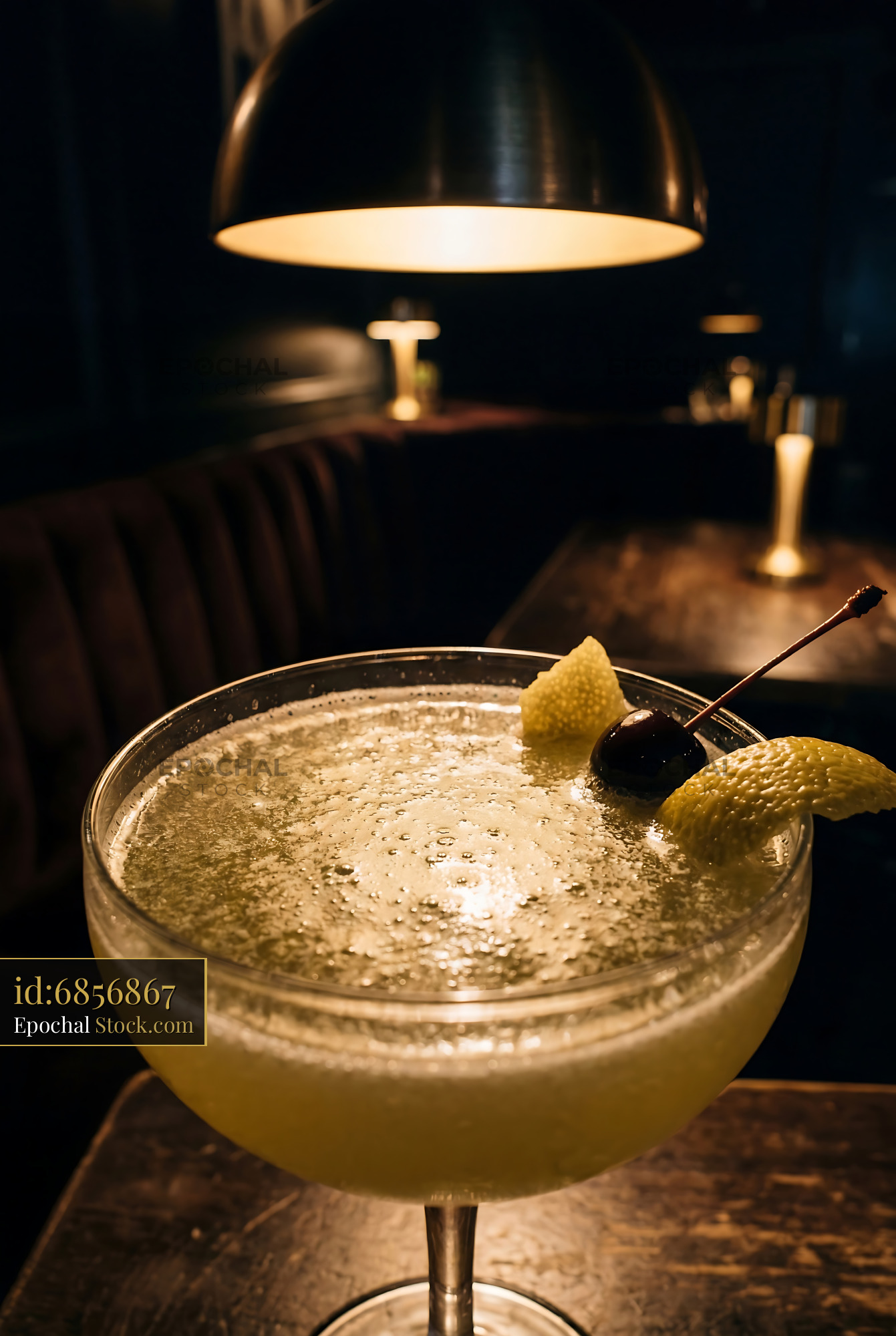 Final Ward Cocktail in Coupe Glass - stock photo