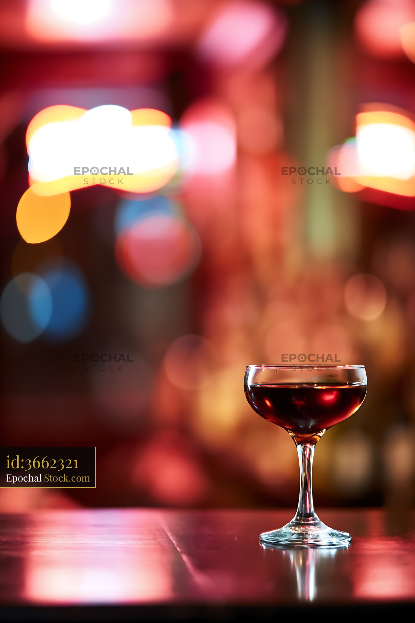 Bushwick Cocktail in Elegant Coupe Glass - stock photo