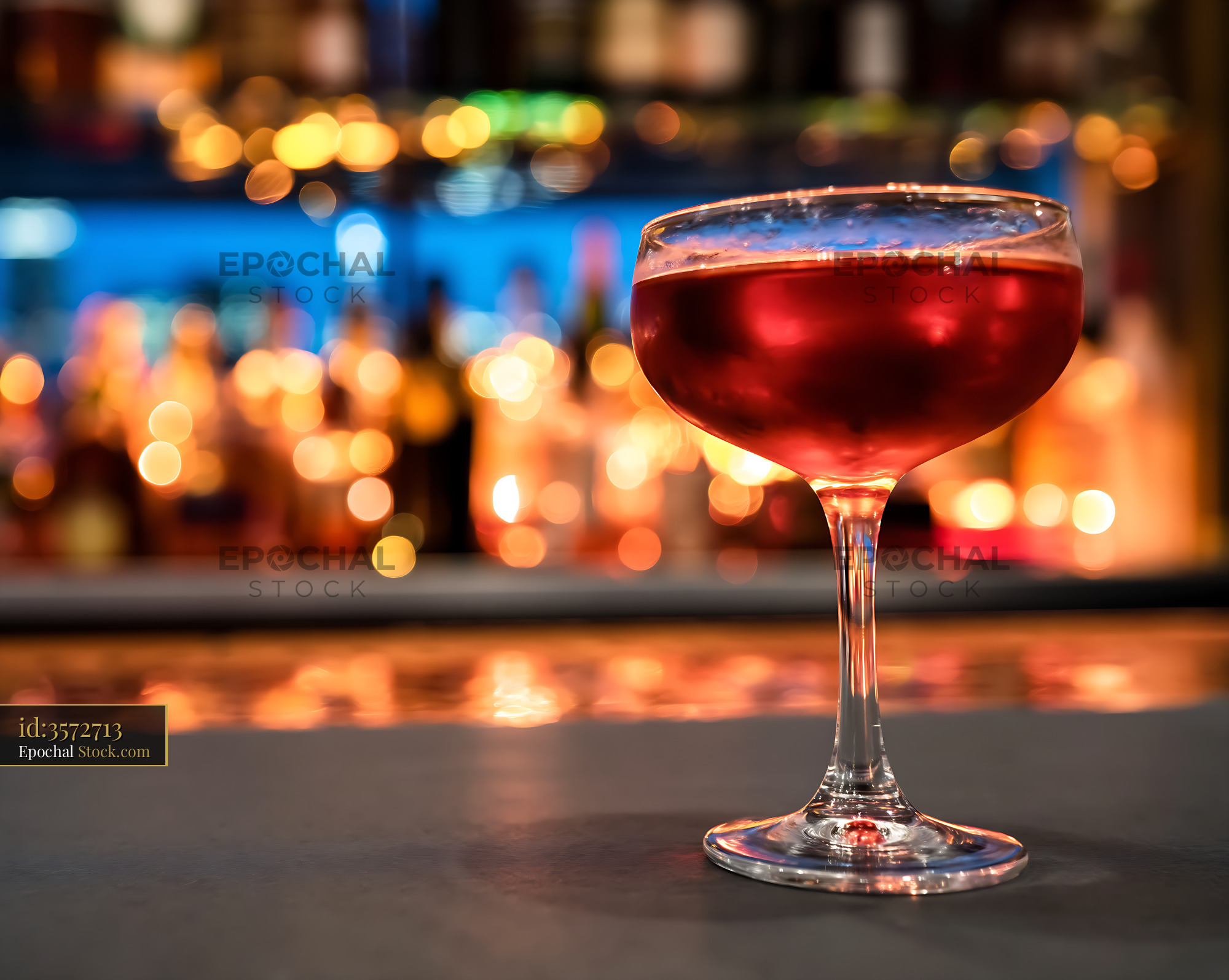 Bushwick Cocktail Served in Coupe Glass - stock photo