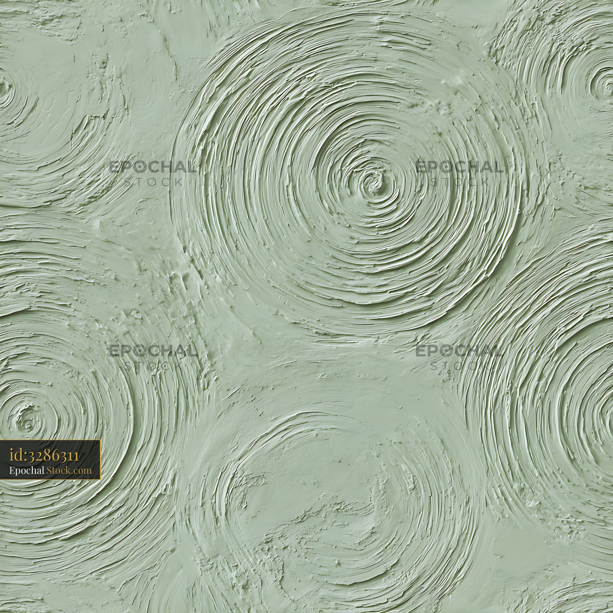 Sage Green Raised Relief Spiral Seamless Pattern - stock photo