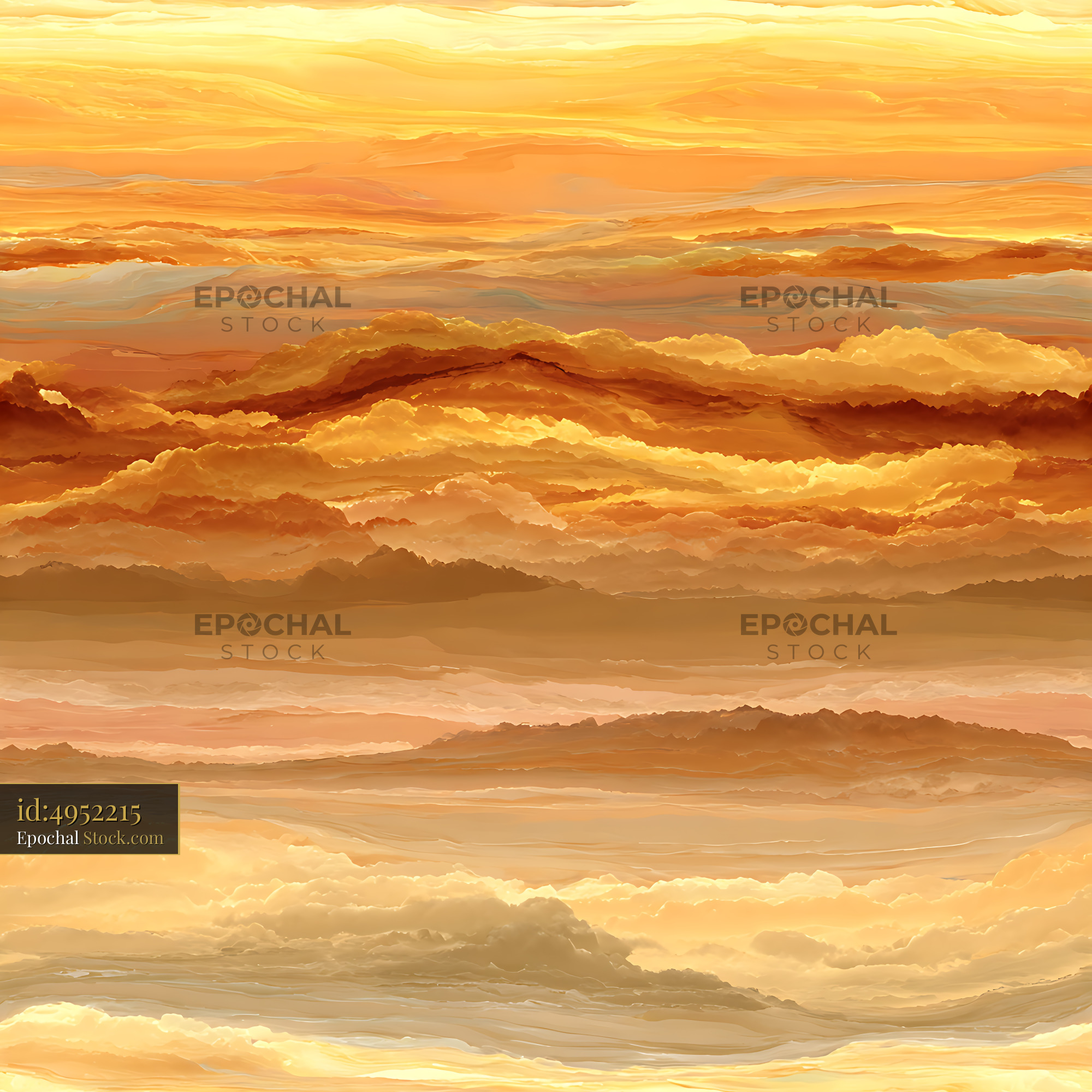 Ethereal Amber Cloud Texture Seamless Pattern - stock photo