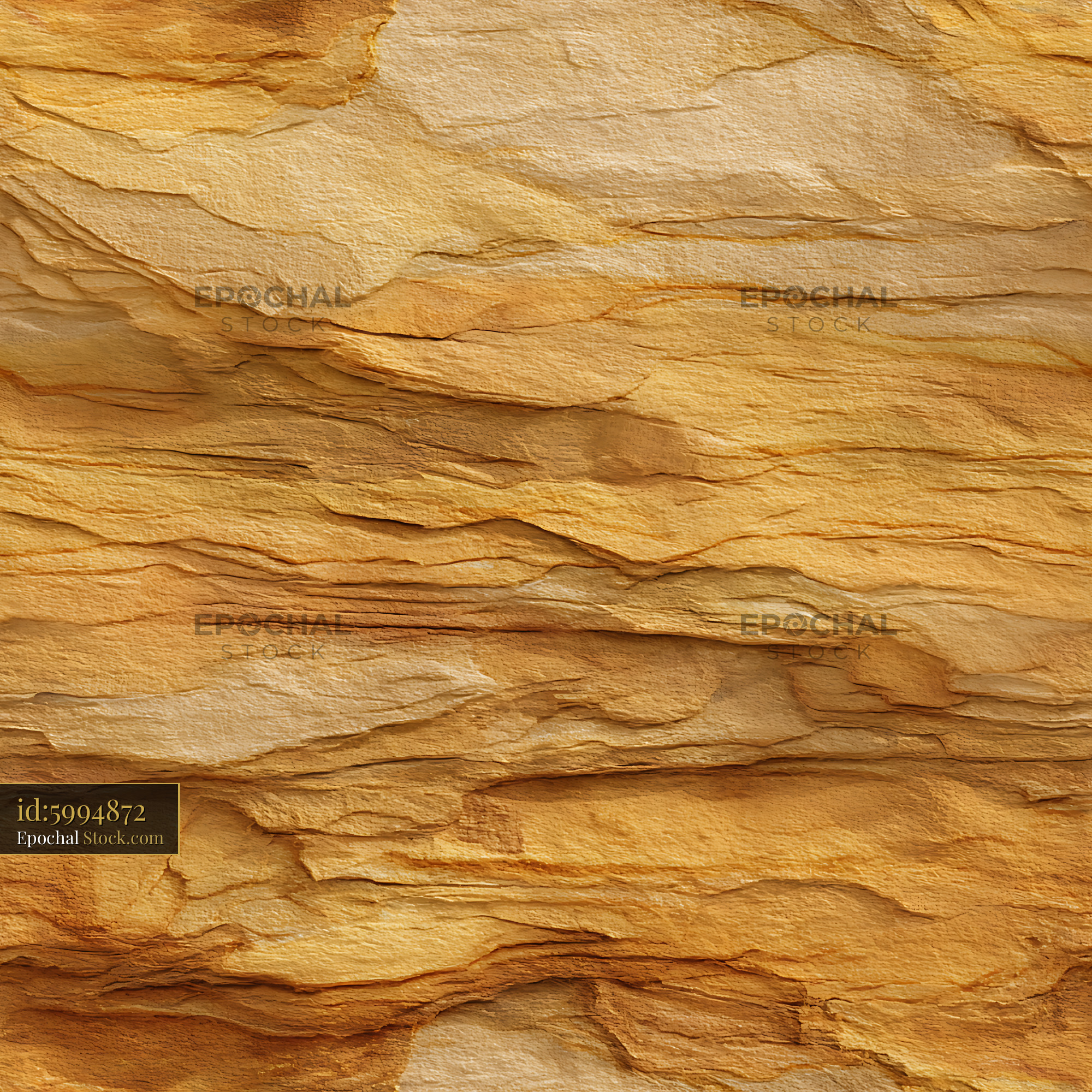Ochre Sedimentary Rock Texture Seamless Pattern - stock photo