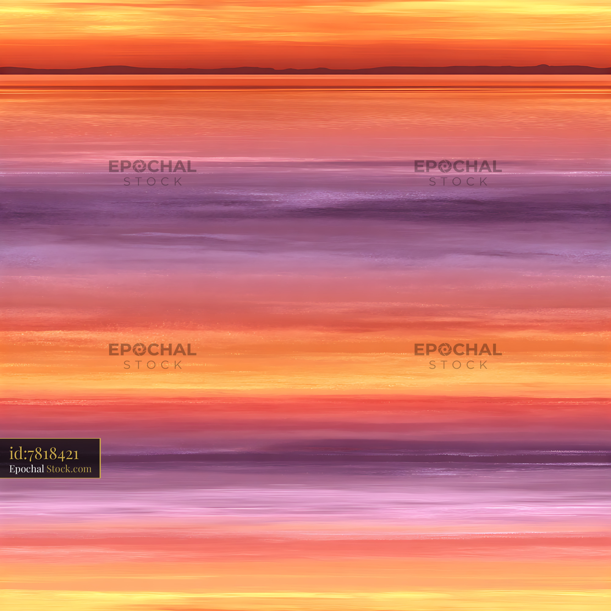 Tangerine and Violet Sunset Ombre Seamless Pattern - stock photo