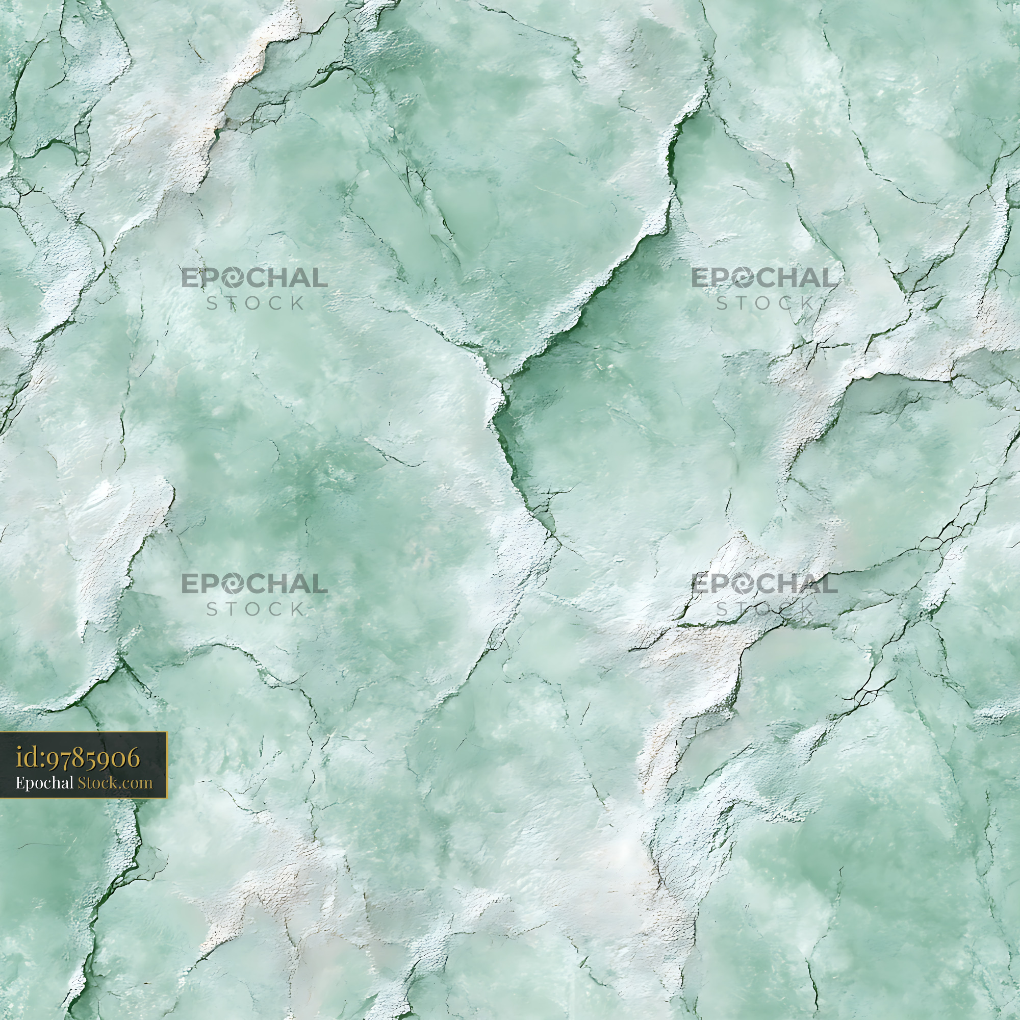 Mint Green Marble Stone Texture Seamless Pattern - stock photo