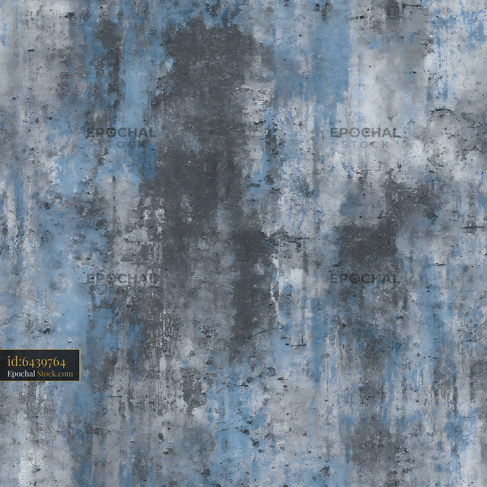 Distressed Slate Blue Grunge Seamless Pattern - stock photo
