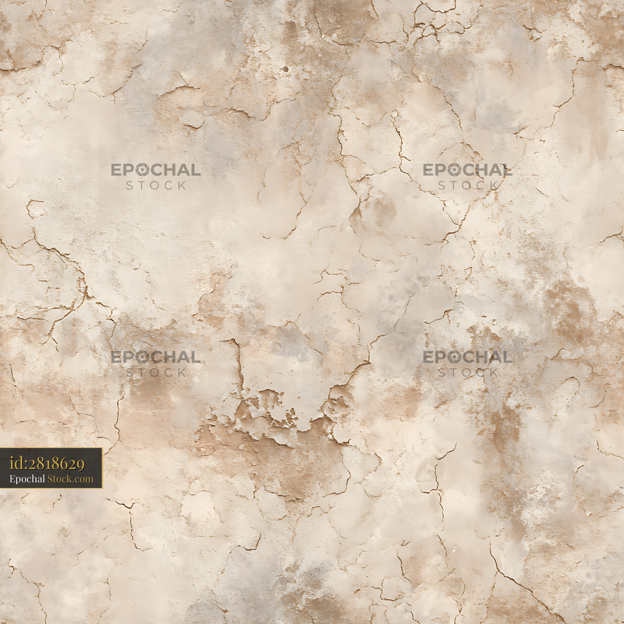 Distressed Aged Plaster Wall Seamless Pattern - stock photo