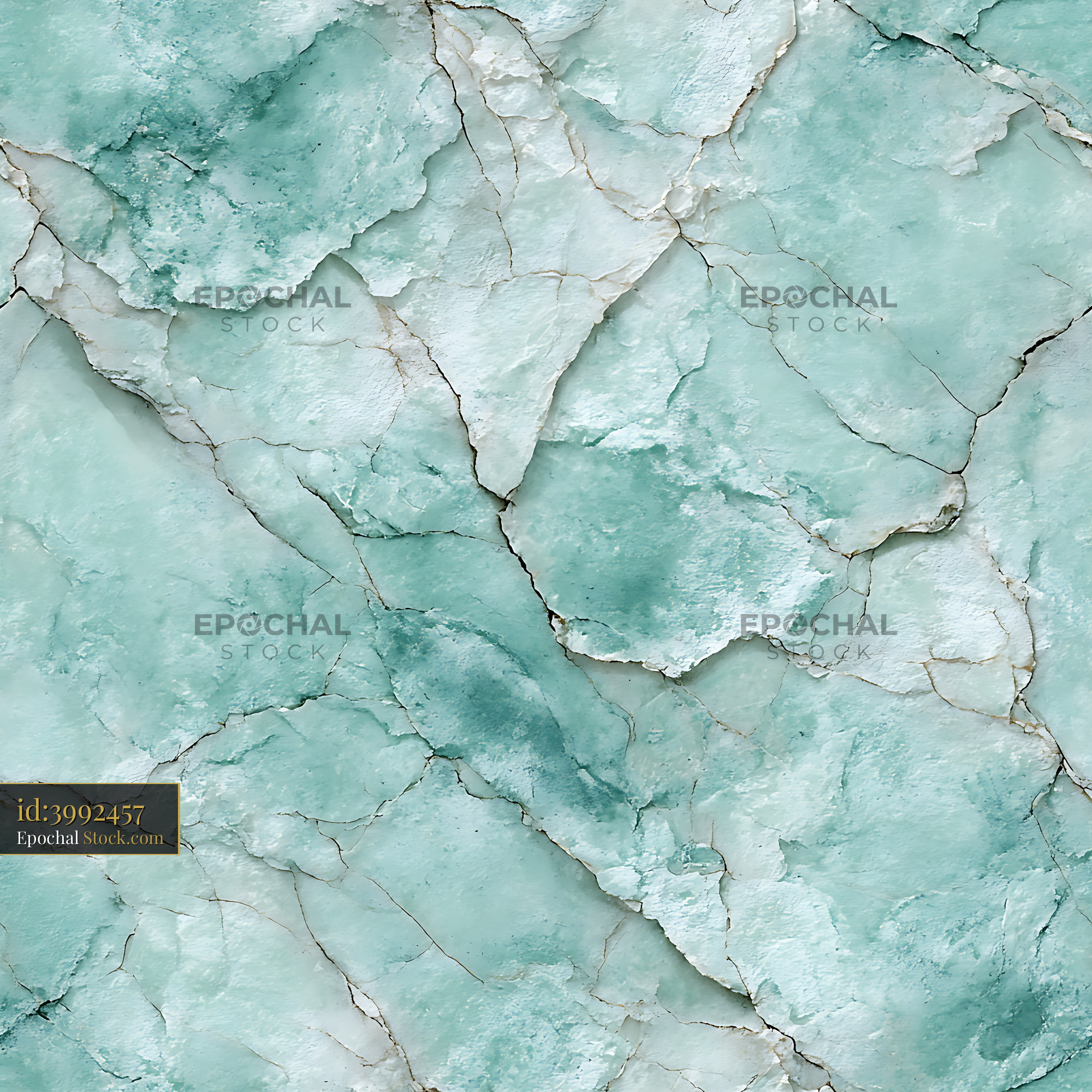 Seafoam Turquoise Stone Texture Seamless Pattern - stock photo