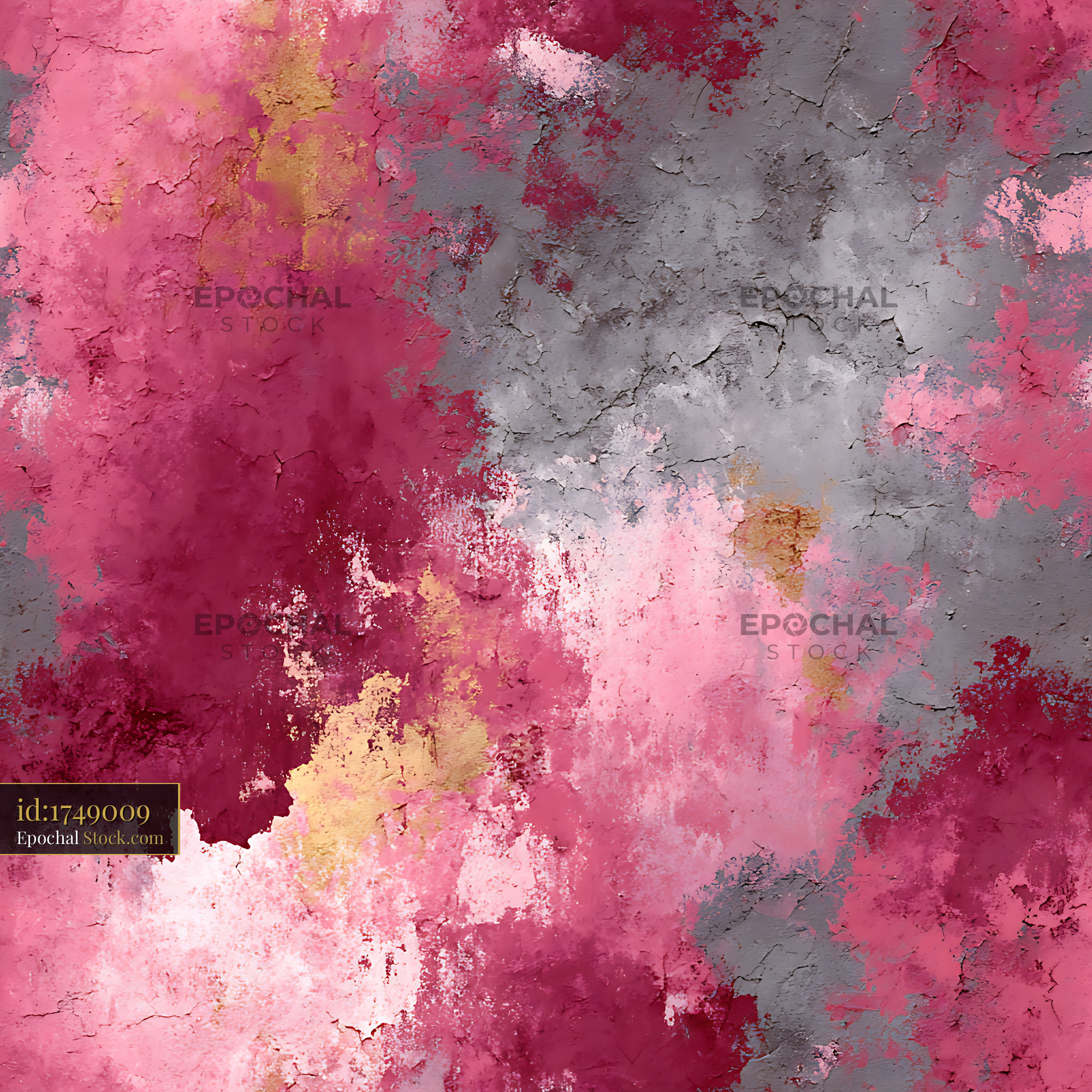 Abstract Raspberry and Gray Textured Seamless Patt - stock photo