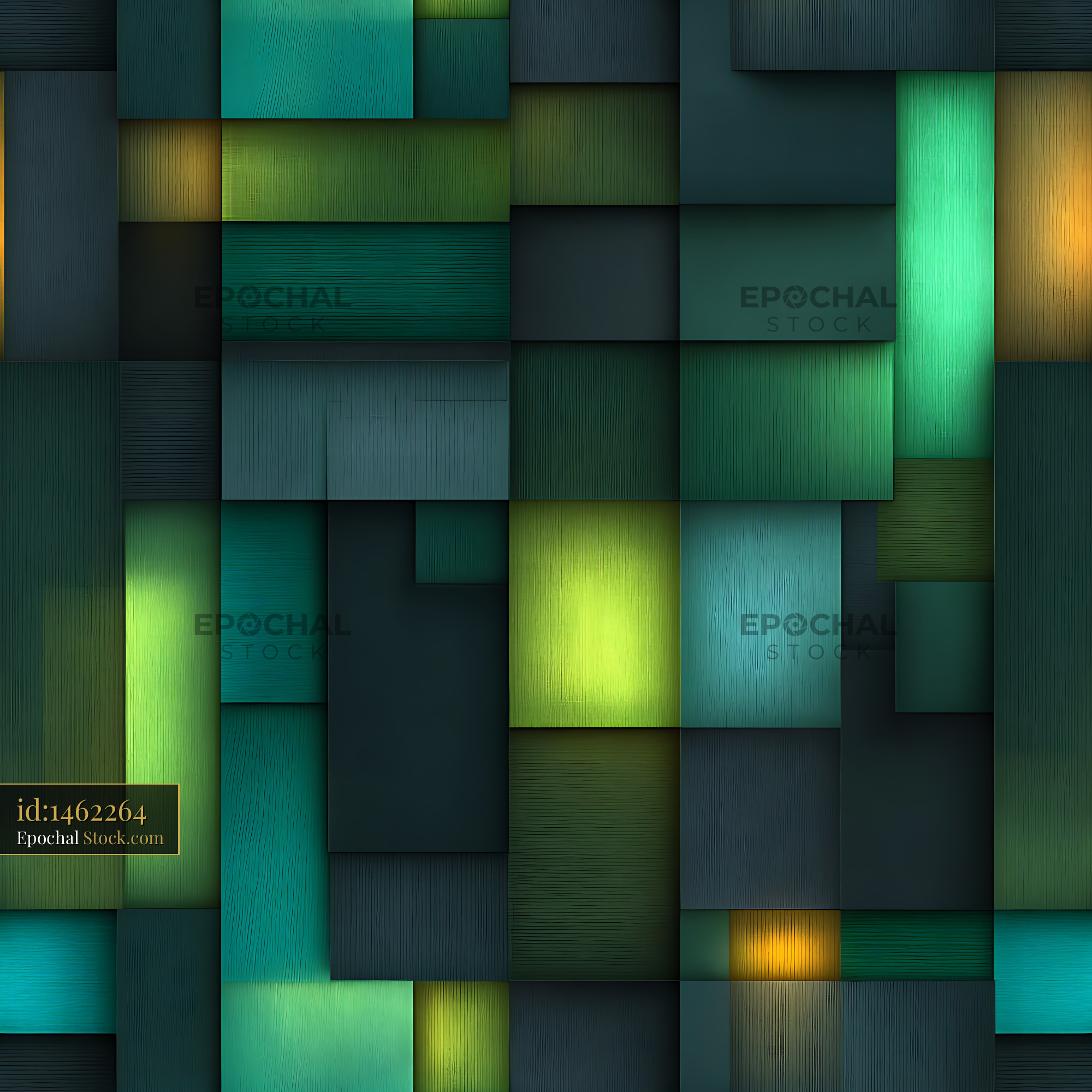 Modern 3D Geometric Block Panel Seamless Pattern - stock photo