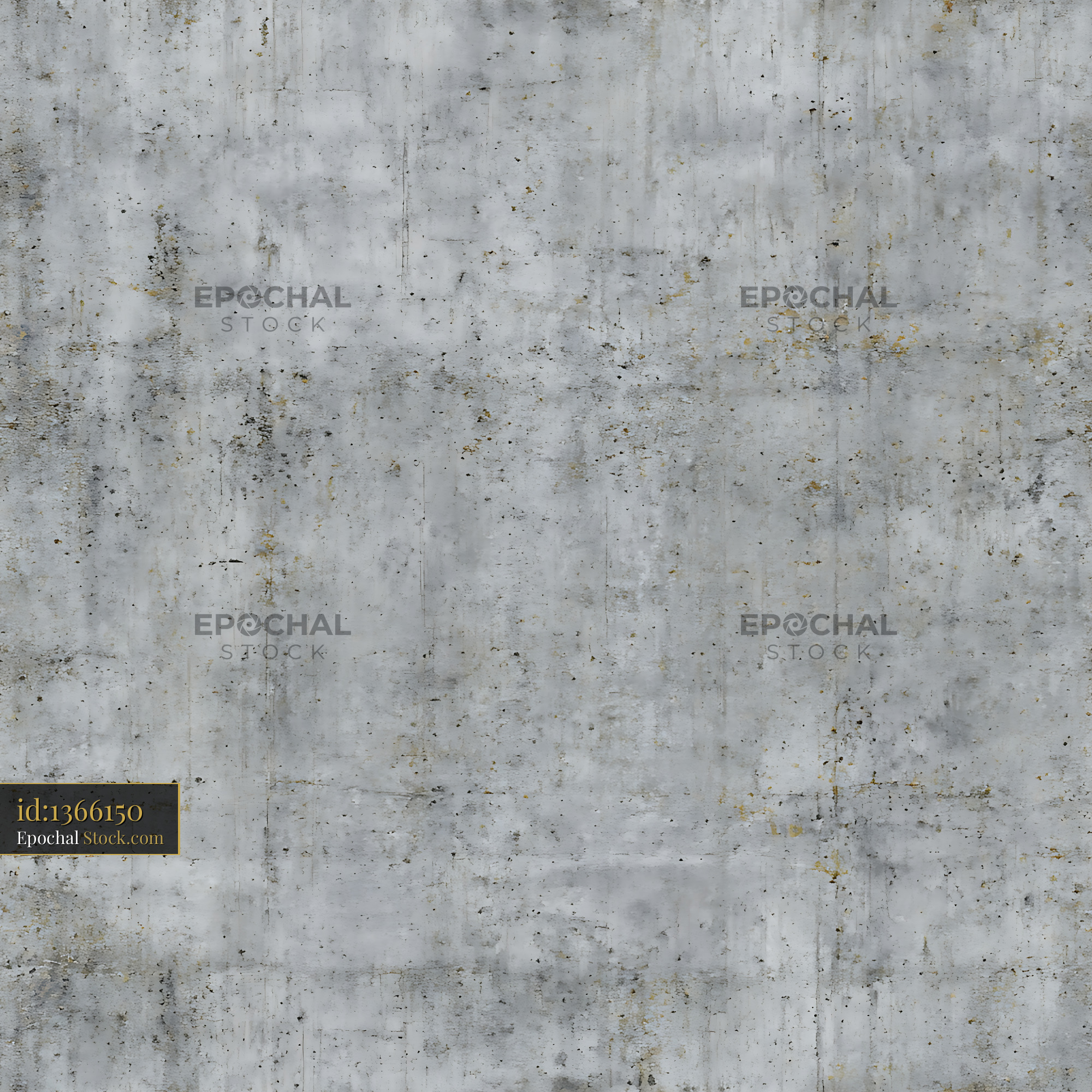 Weathered Grey Concrete Wall Seamless Pattern - stock photo