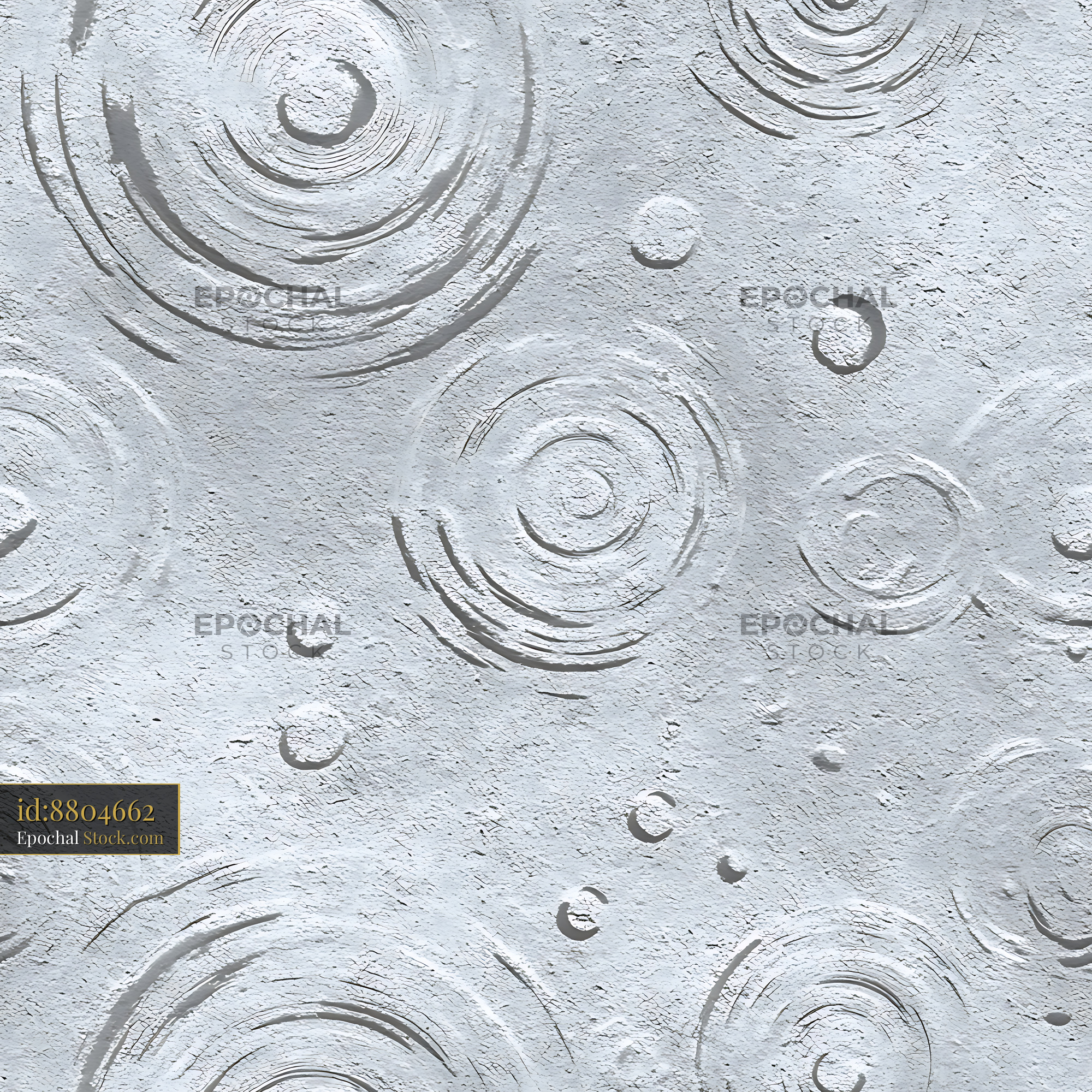 Textured Gray Plaster Ripple Seamless Pattern - stock photo