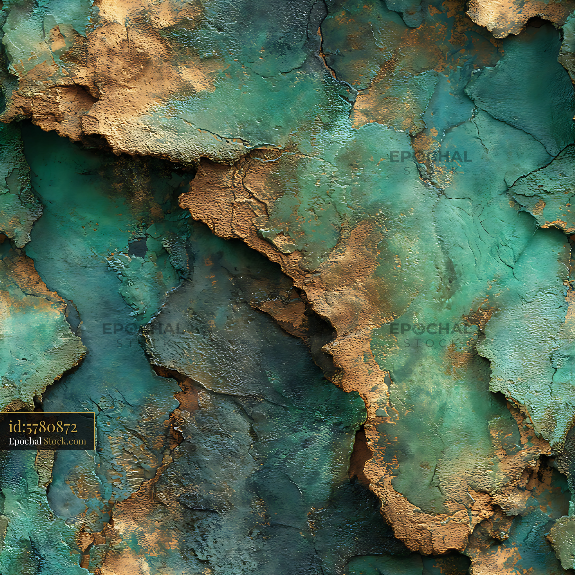 Distressed Oxidized Metal Texture Seamless Pattern - stock photo