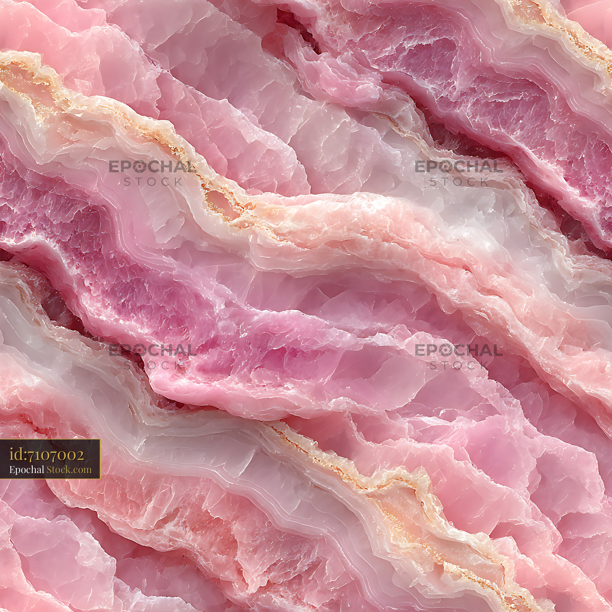 Rose Quartz Agate Mineral Texture Seamless Pattern - stock photo