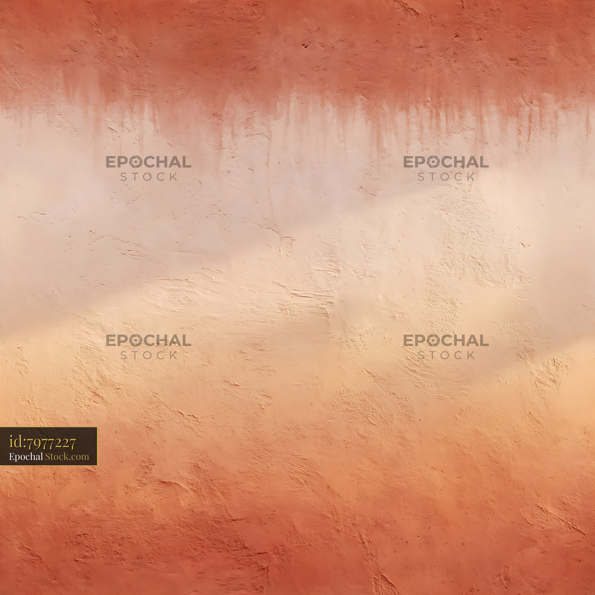 Rustic Terracotta Stucco Plaster Seamless Pattern - stock photo