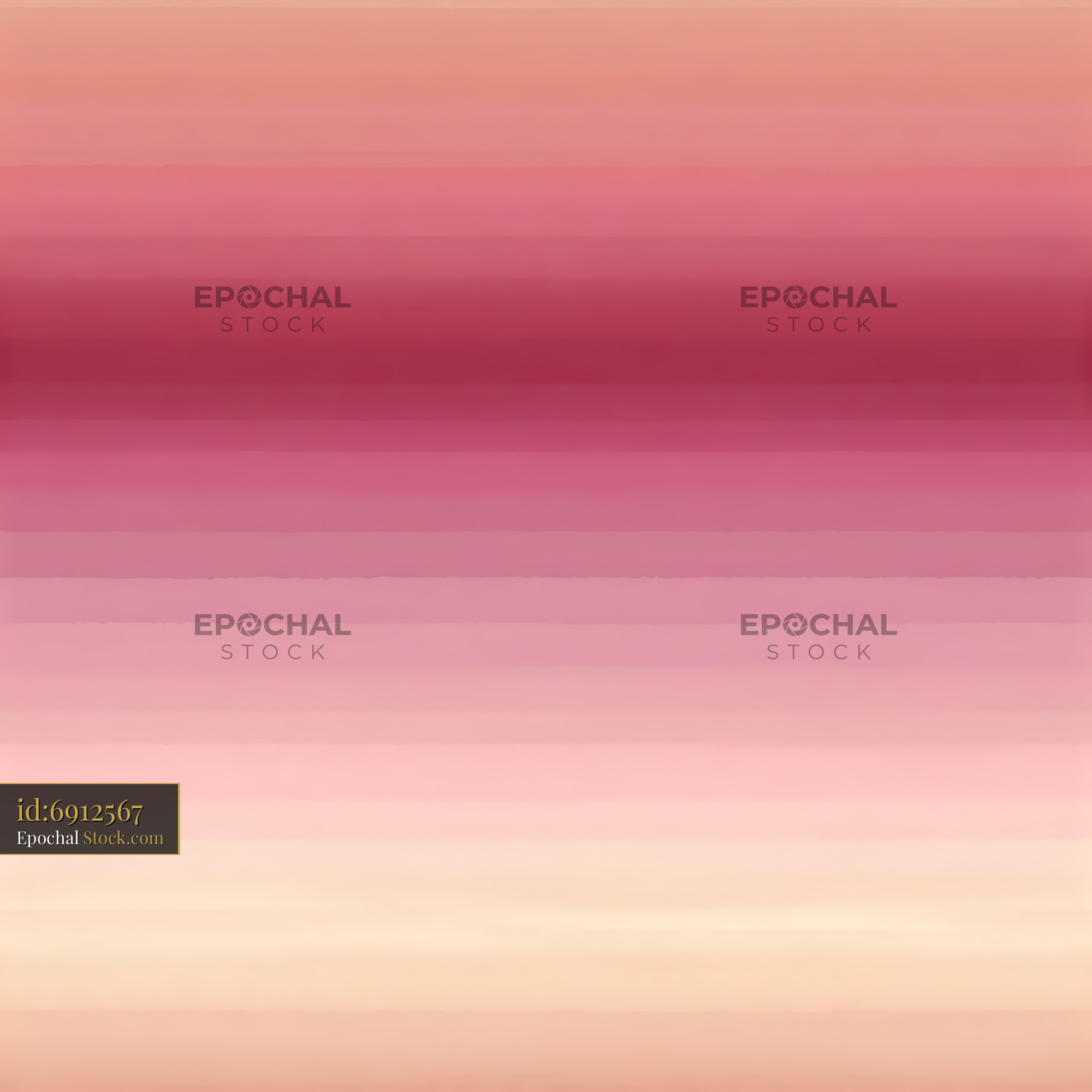 Sunset Rose and Peach Ombre Stripe Seamless Patter - stock photo