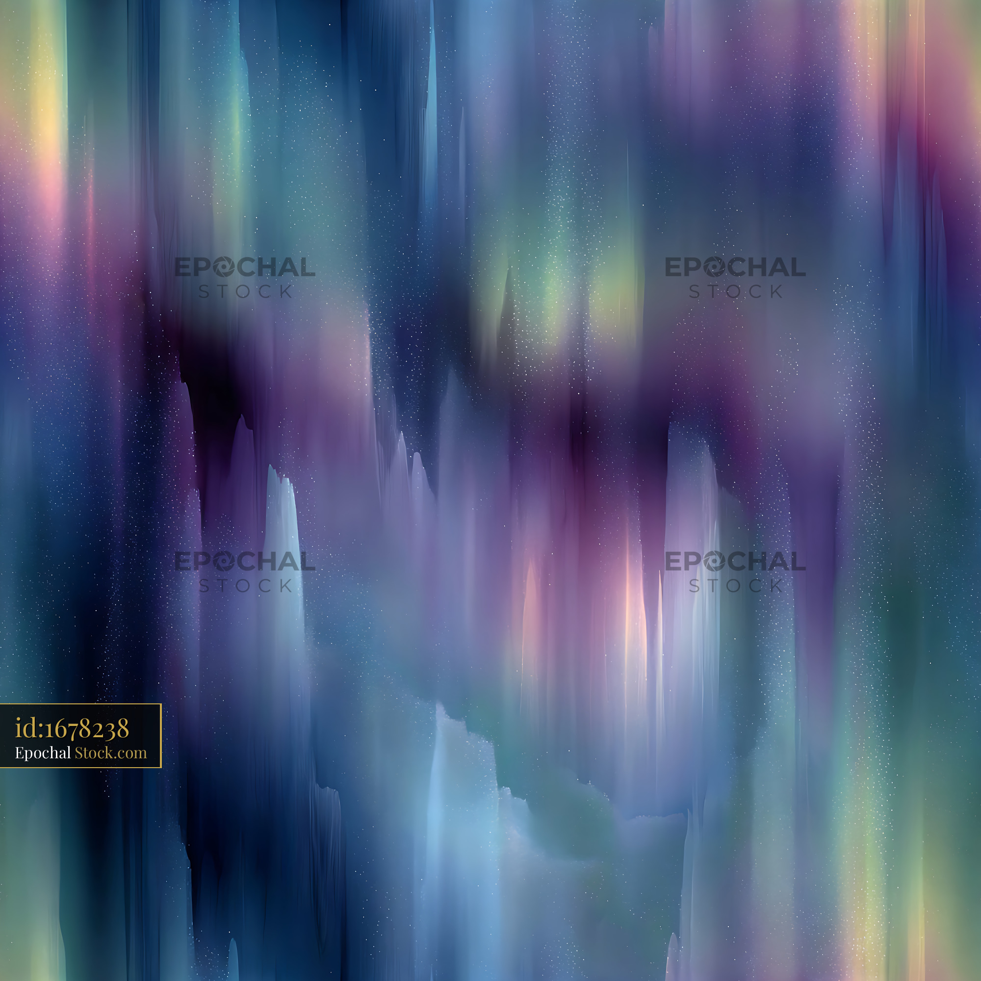 Abstract Cosmic Light Streaks Seamless Pattern - stock photo