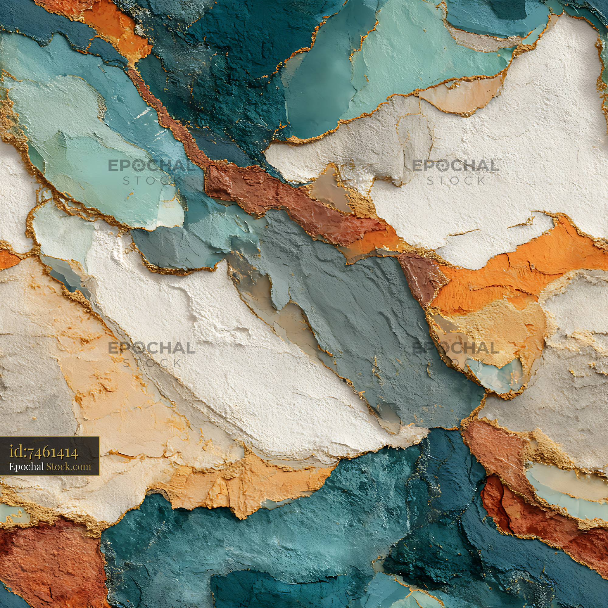 Earthy Abstract Textured Plaster Seamless Pattern - stock photo