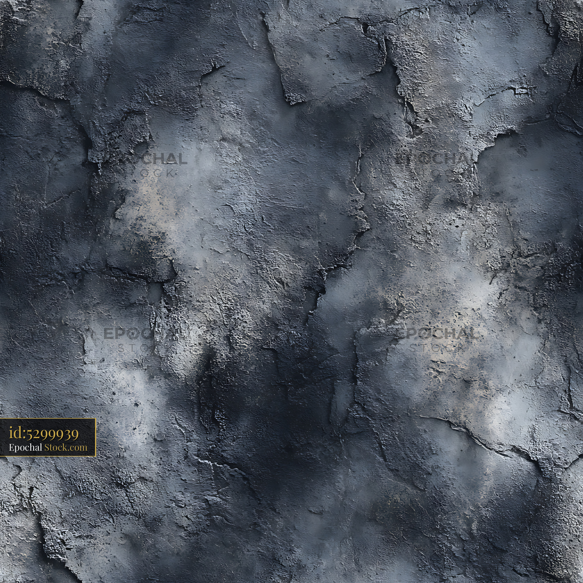 Dark Industrial Stone Grunge Seamless Pattern - stock photo