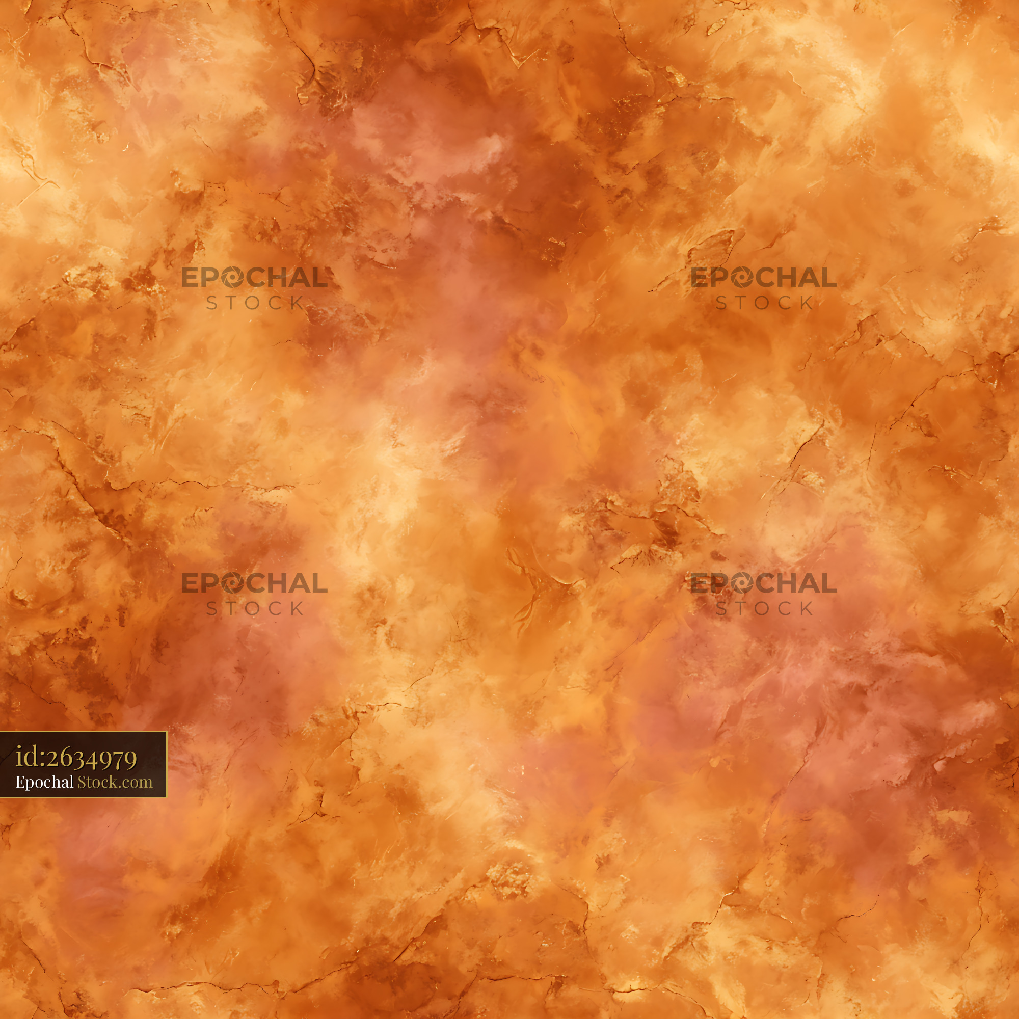 Terracotta Crackle Glaze Ceramic Seamless Pattern - stock photo