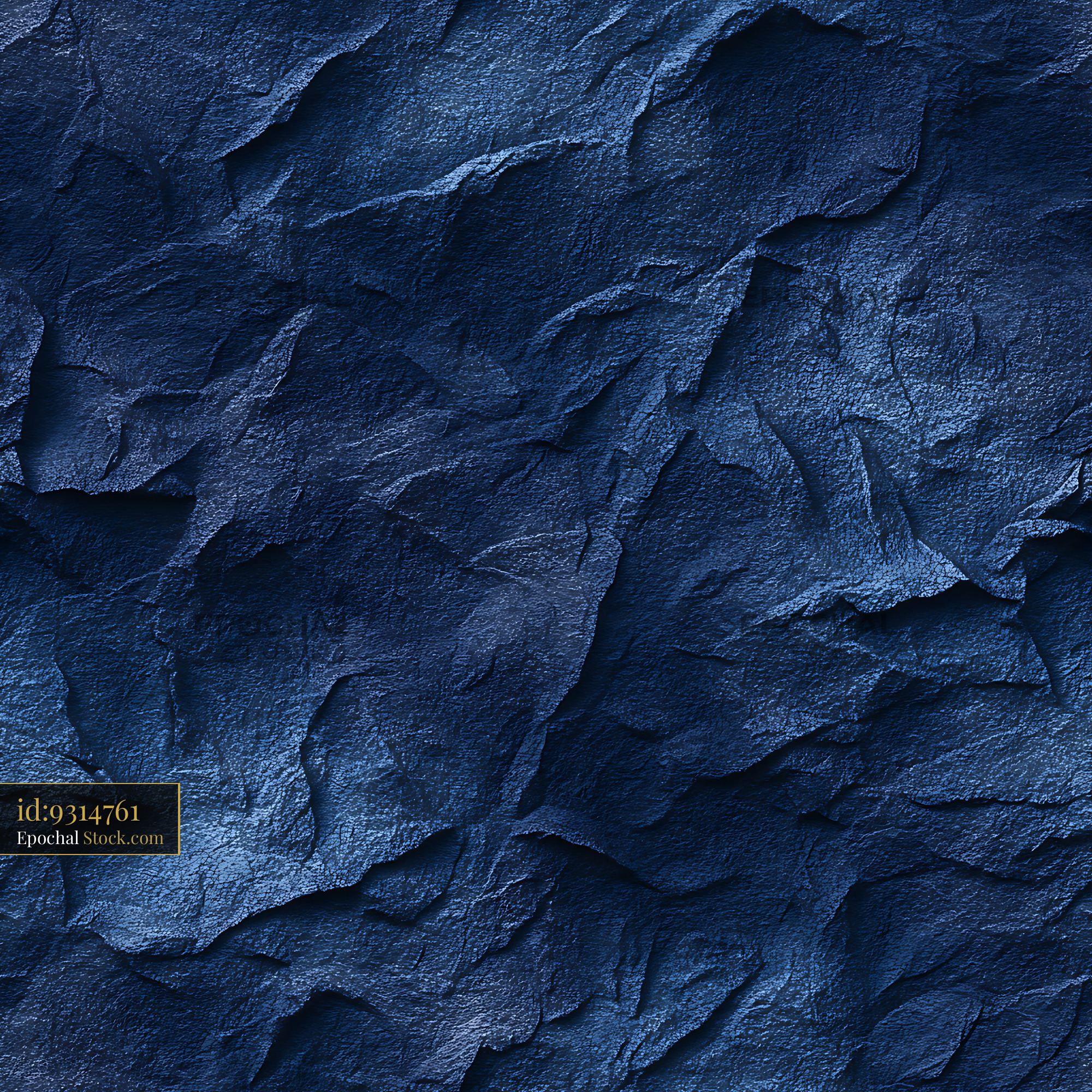 Midnight Blue Slate Rock Texture Seamless Pattern - stock photo