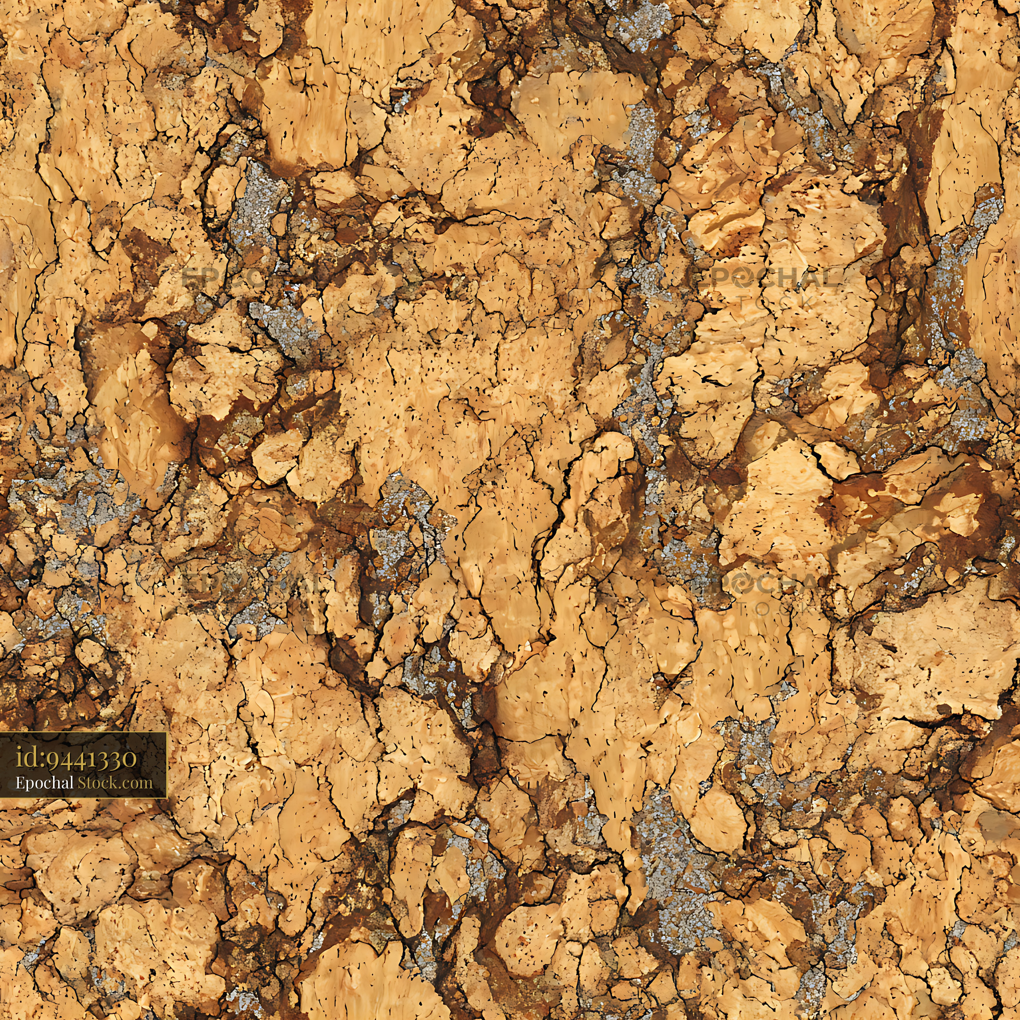 Weathered Ochre Earth Texture Seamless Pattern - stock photo