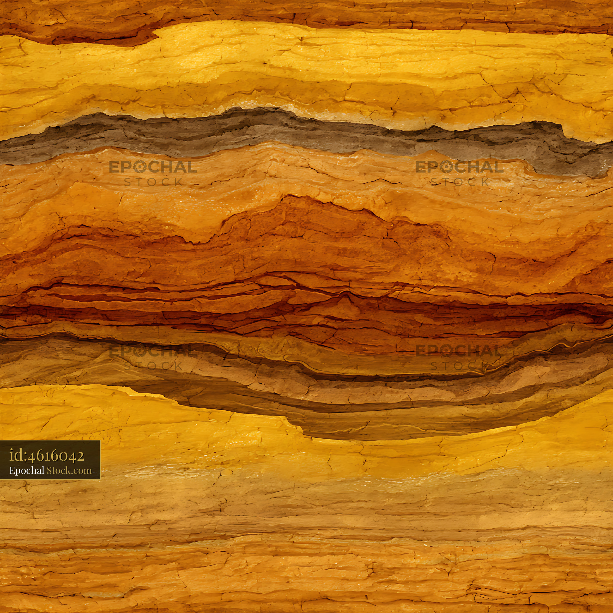 Earthy Sedimentary Rock Strata Seamless Pattern - stock photo