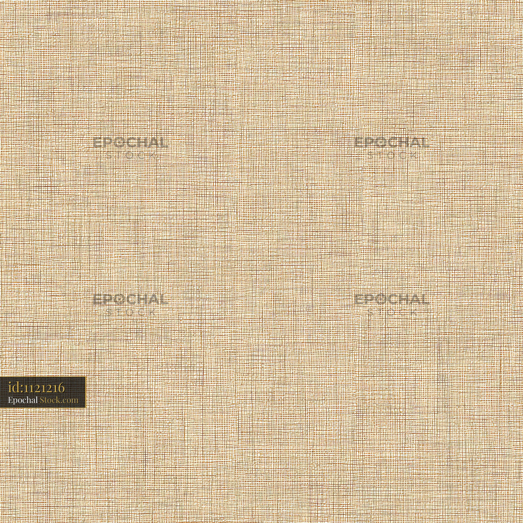 Woven Linen Fabric Texture Beige Seamless Pattern - stock photo
