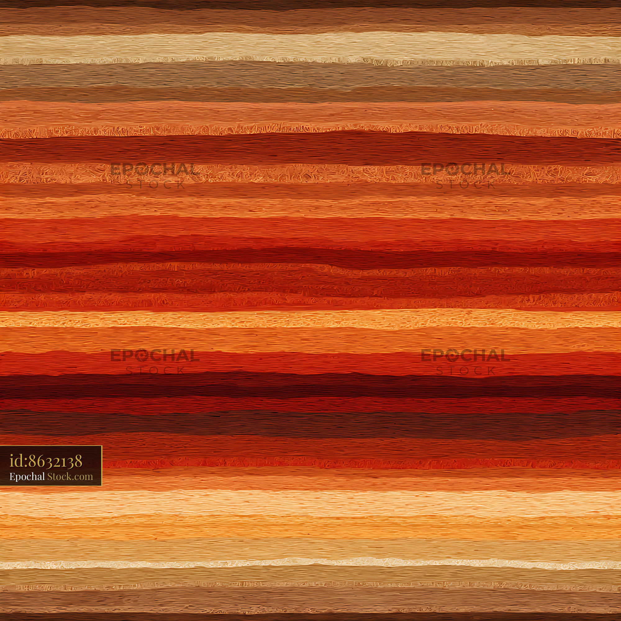 Earthy Horizontal Painted Stripes Seamless Pattern - stock photo