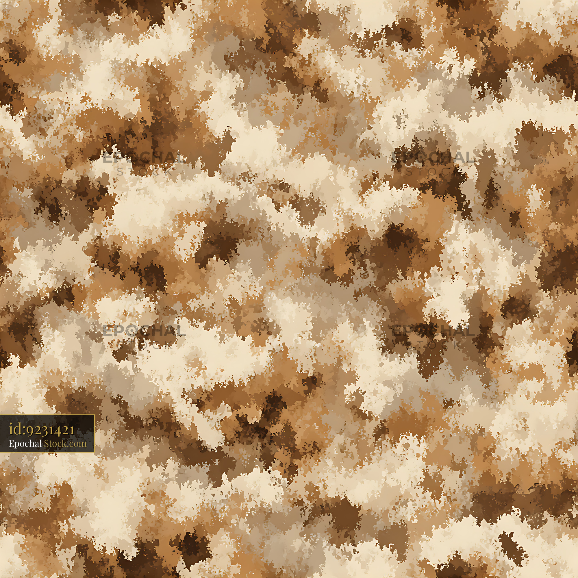 Earthy Mottled Watercolor Texture Seamless Pattern - stock photo