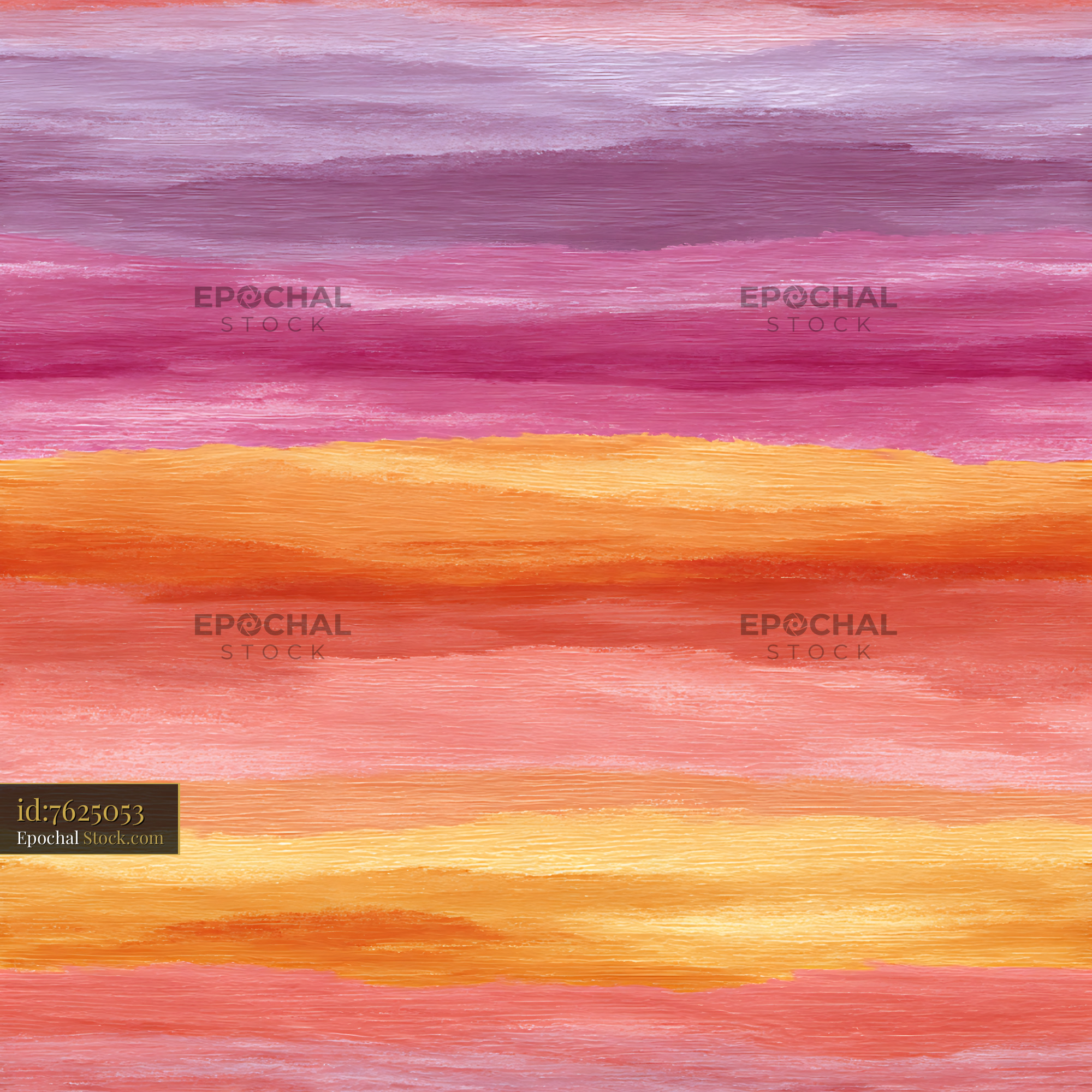 Vibrant Sunset Horizontal Stripe Seamless Pattern - stock photo